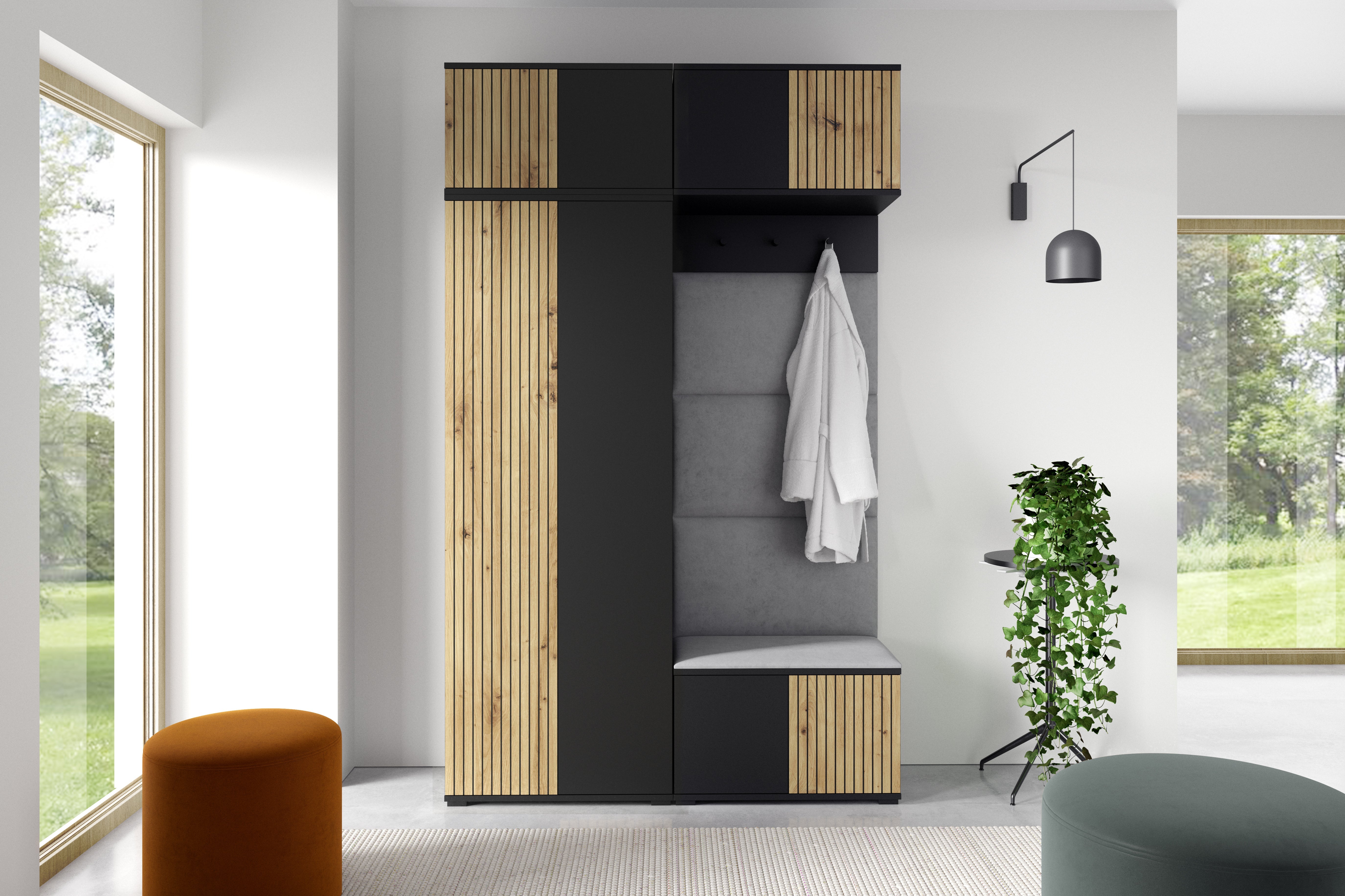 PK Ross 3 Hallway Set – Upholstered Panels in Various Colours