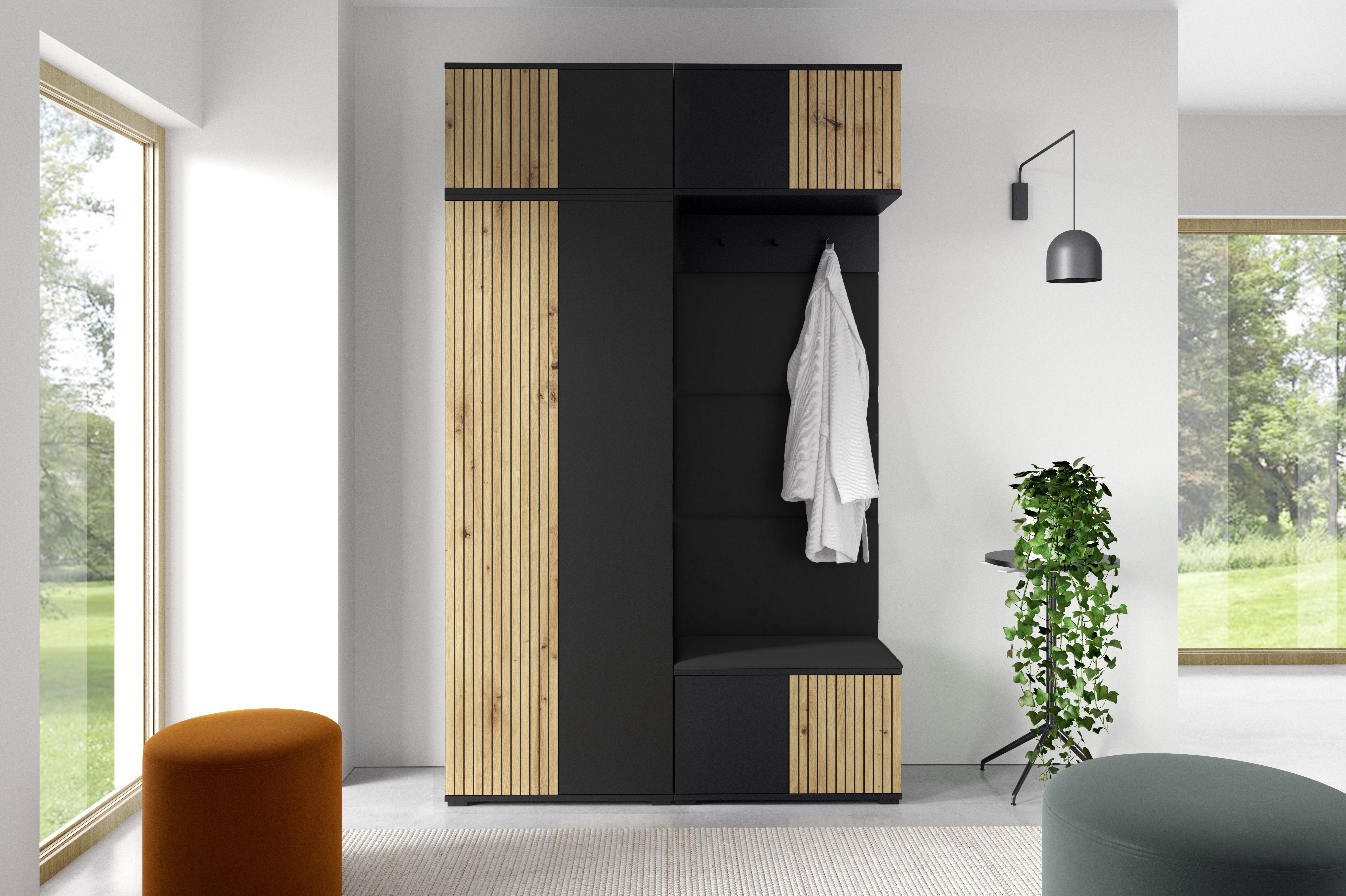 PK Ross 3 Hallway Set – Upholstered Panels in Various Colours