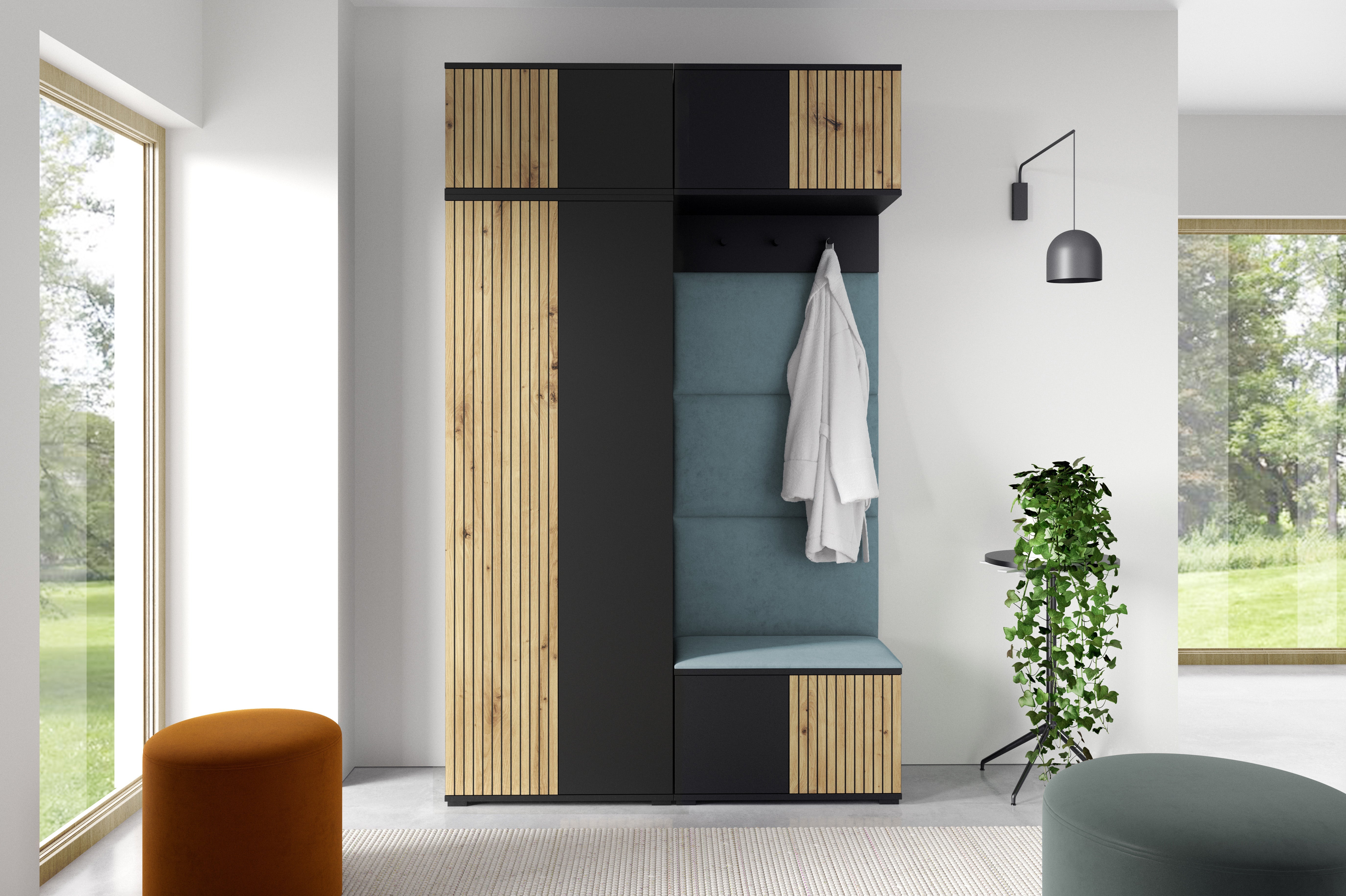 PK Ross 3 Hallway Set – Upholstered Panels in Various Colours