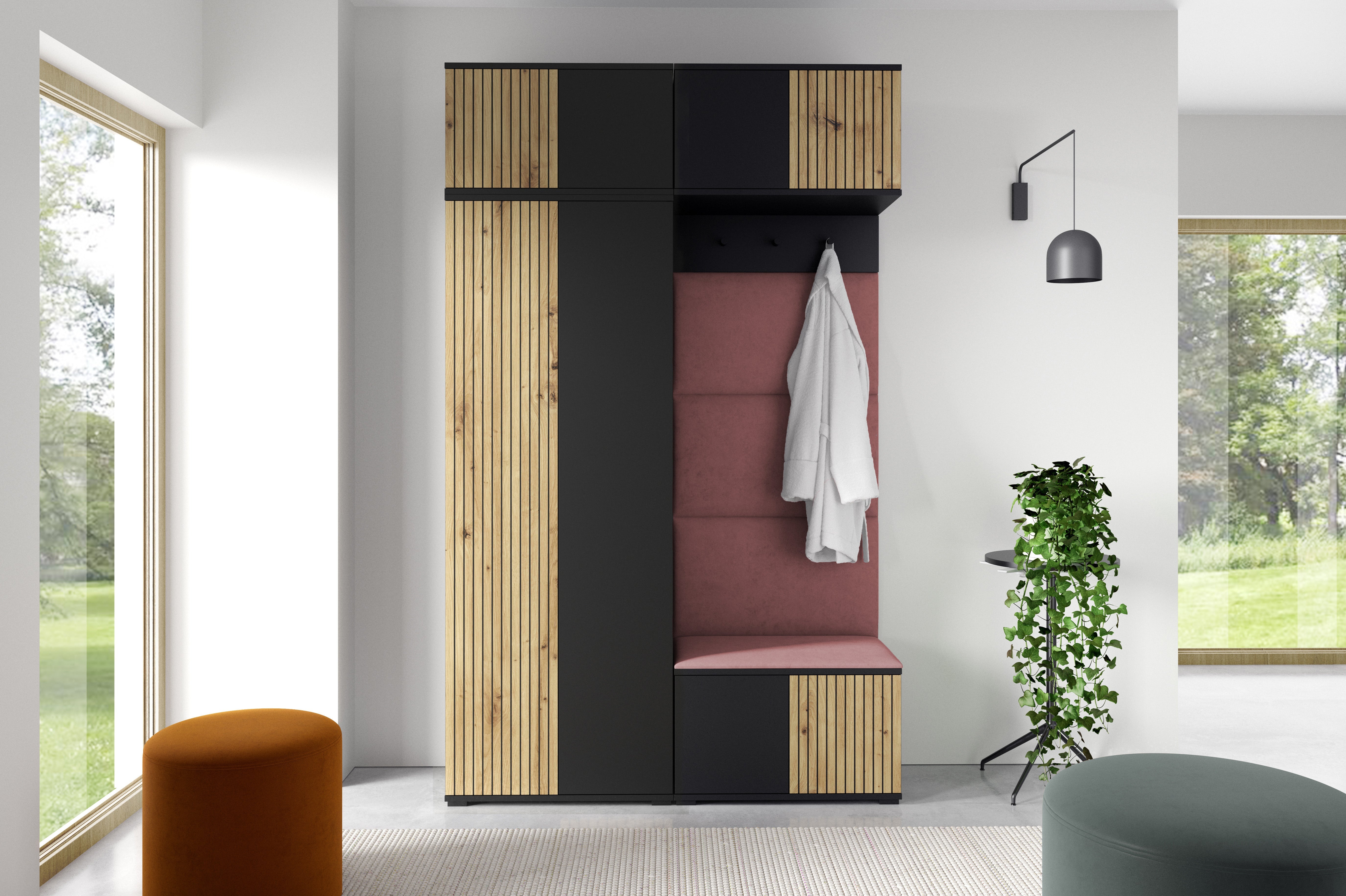 PK Ross 3 Hallway Set – Upholstered Panels in Various Colours