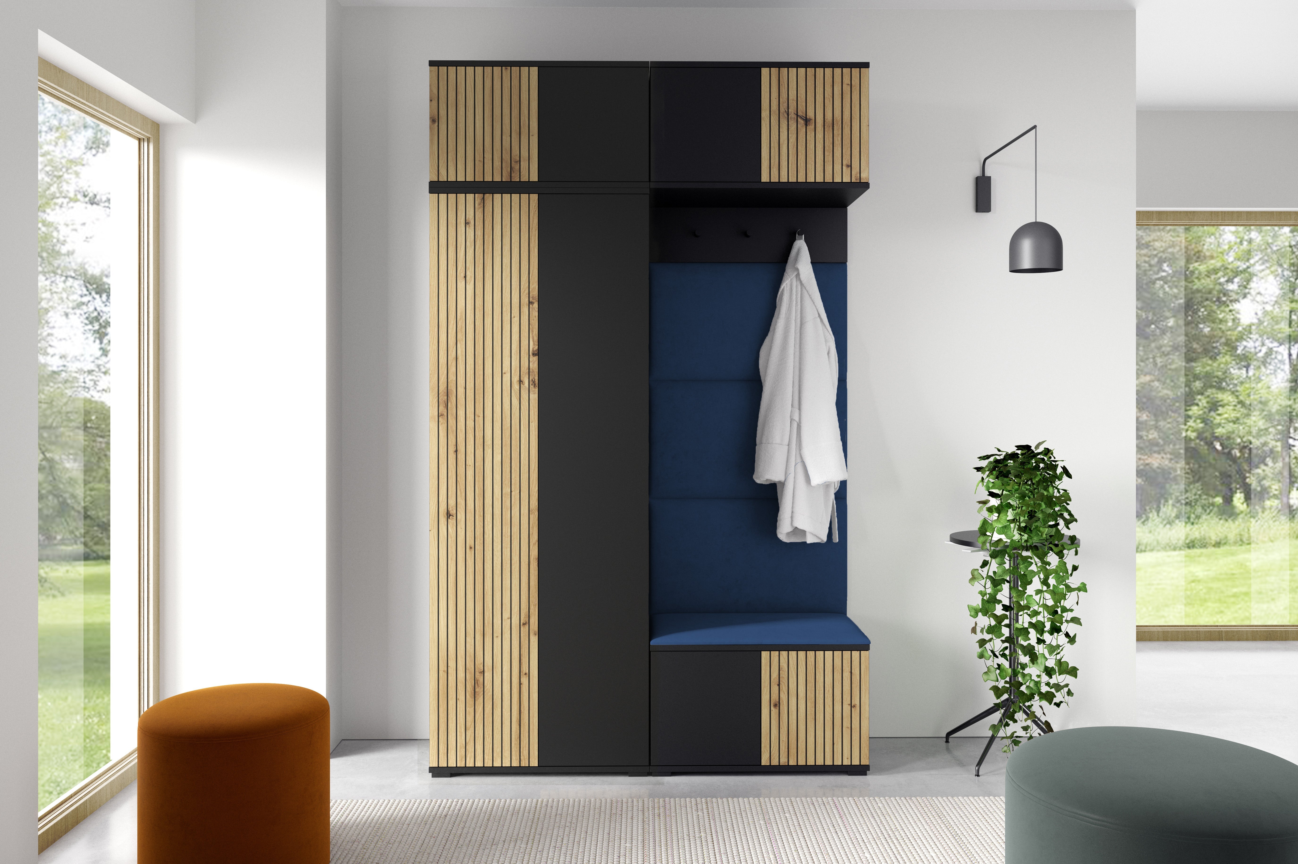 PK Ross 3 Hallway Set – Upholstered Panels in Various Colours