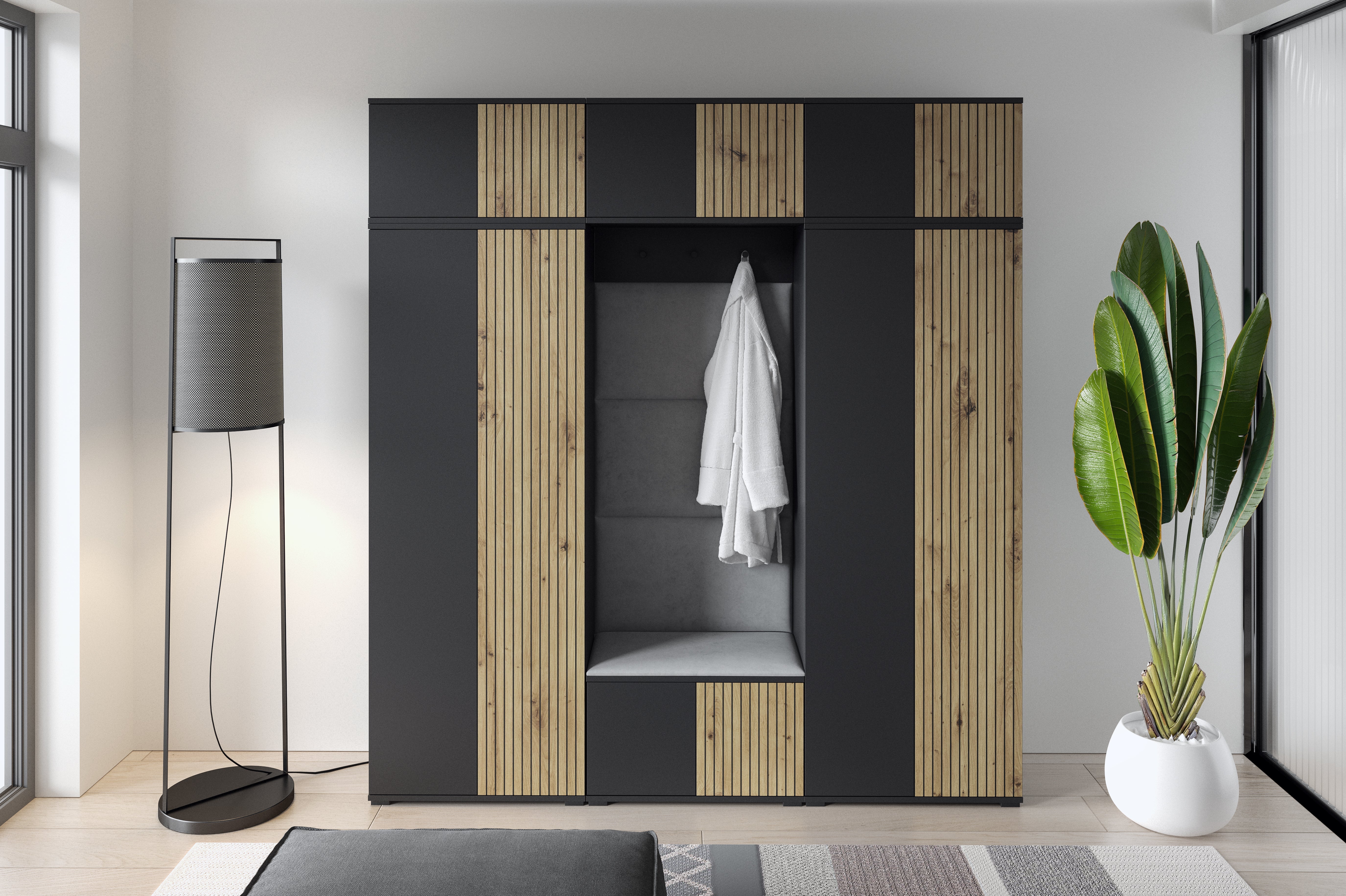 PK Ross 4 Hallway Set – Upholstered Panels in Various Colours