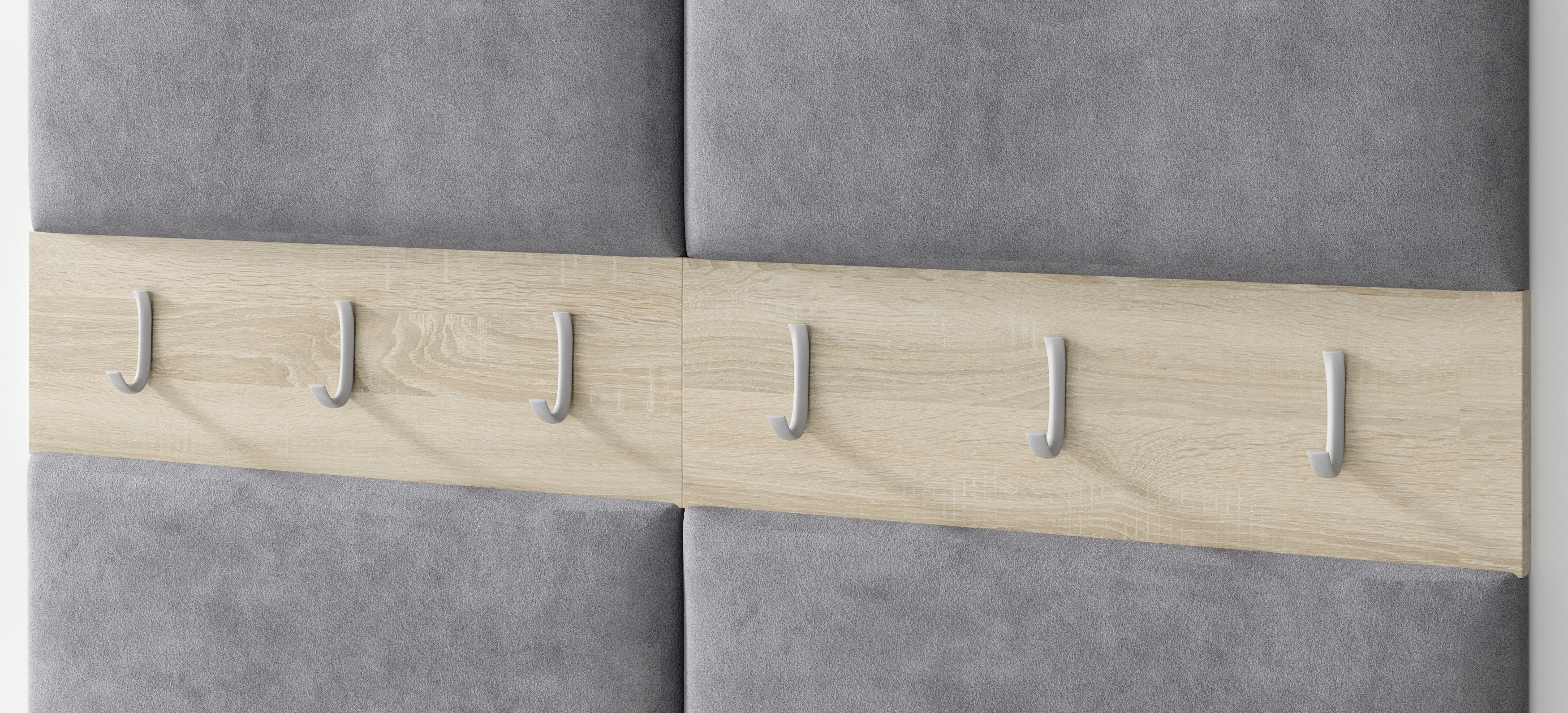 PK Emi 7 Hallway Wardrobe Sonoma - Upholstered Panels in Various Colours