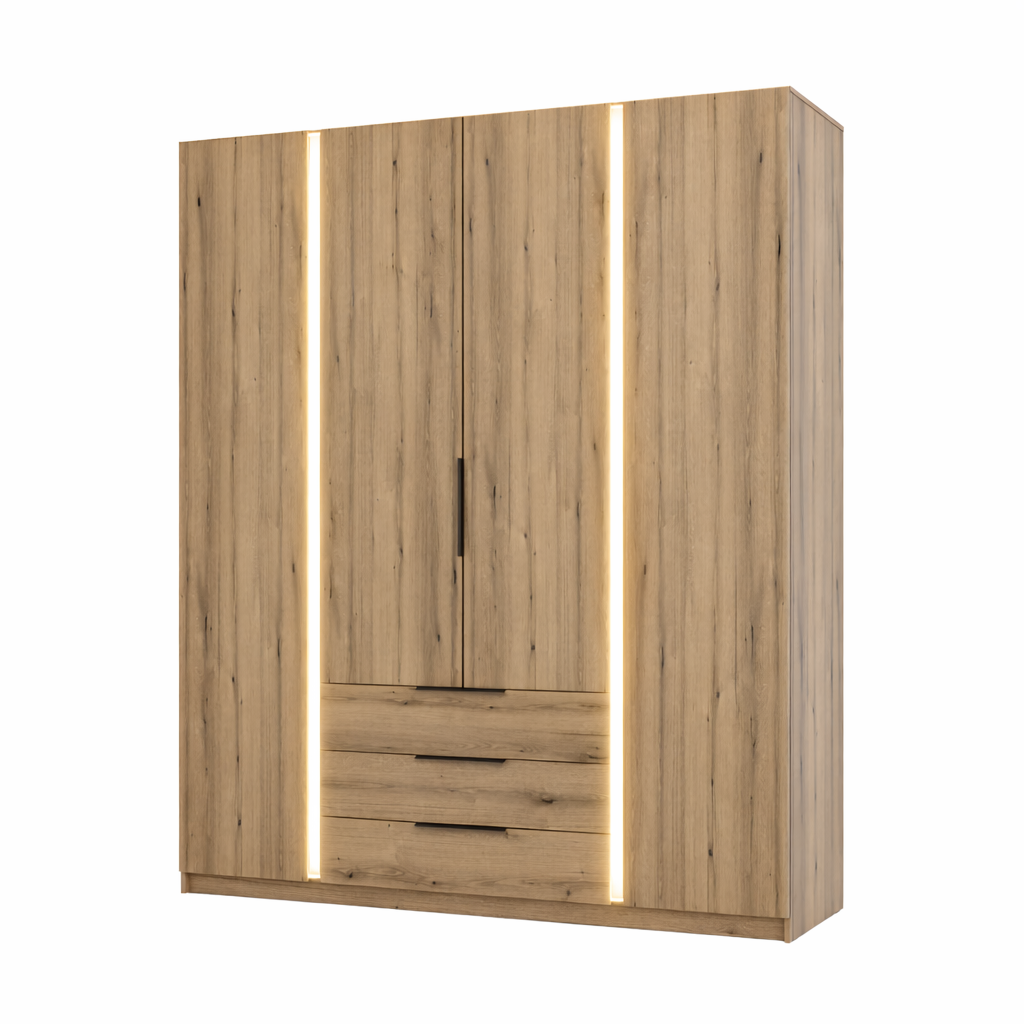 LE KAJA EV/EV 4F 3S Kleiderschrank