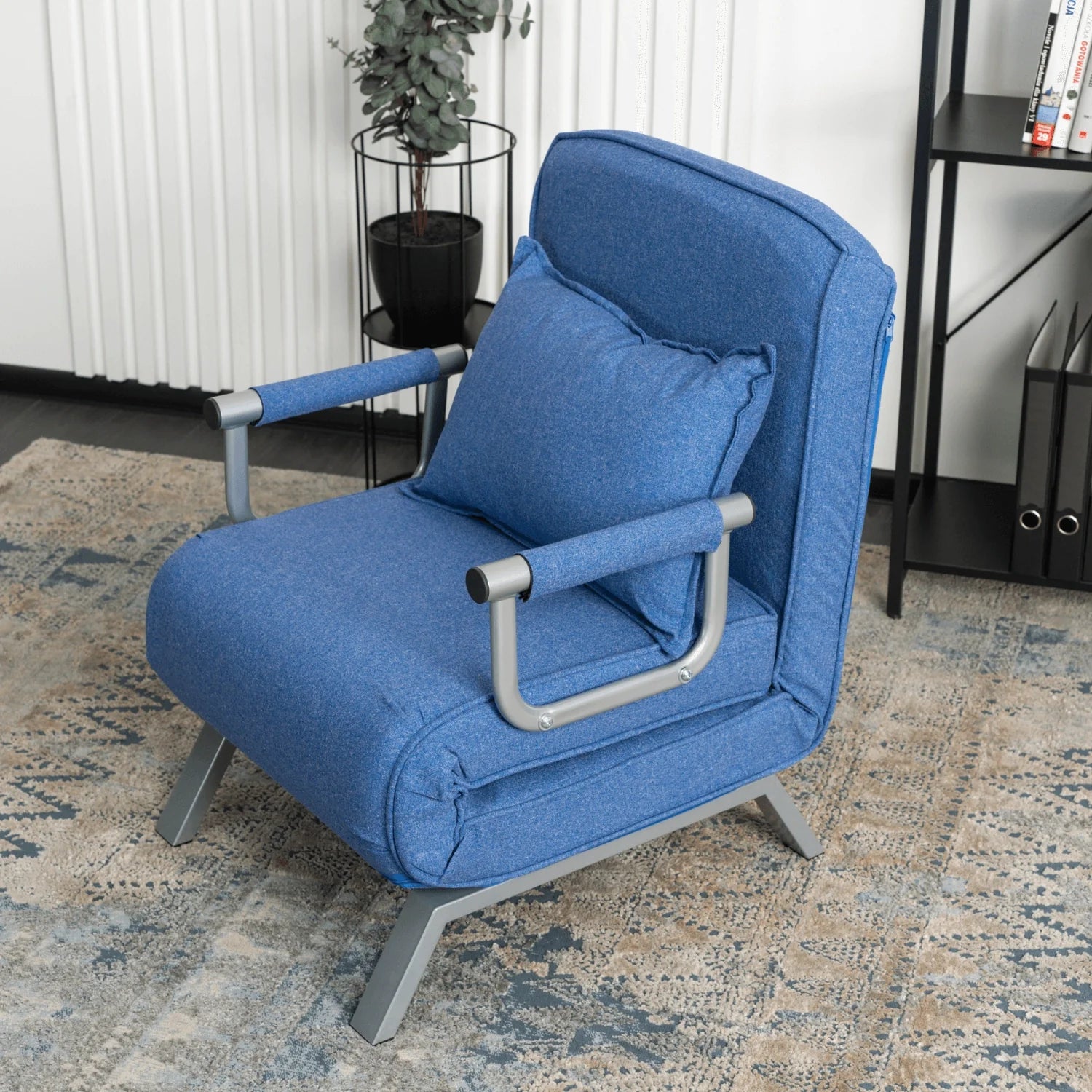Elite BART Blue Armchair Bed