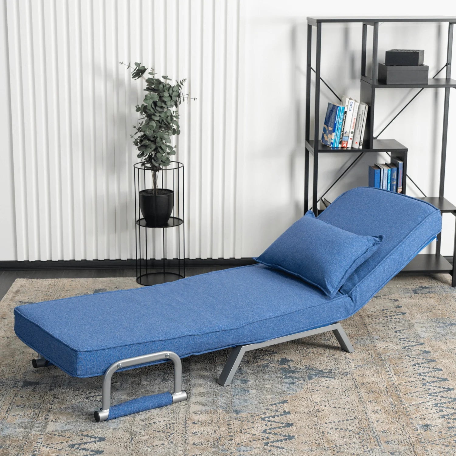 Elite BART Blue Armchair Bed
