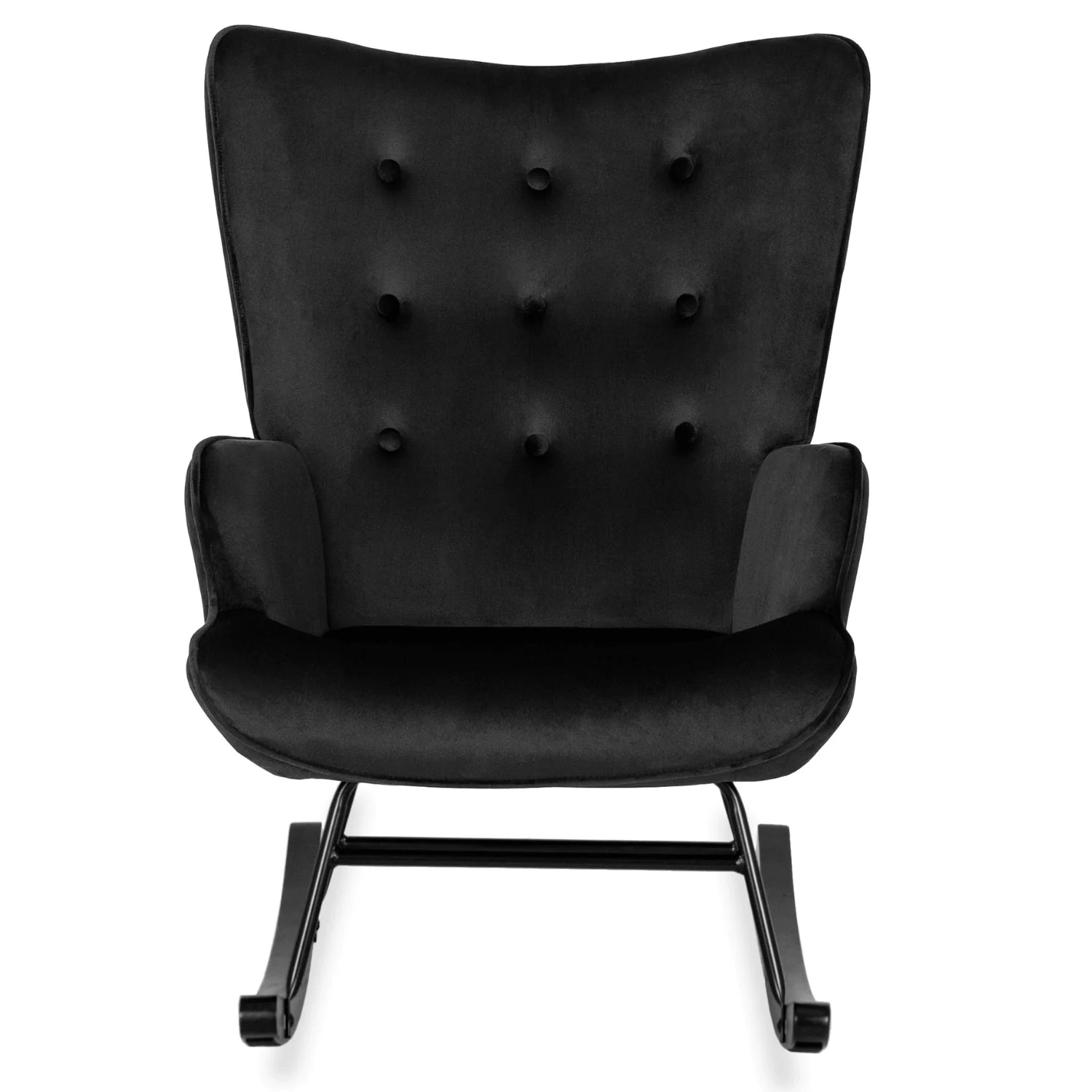 Elite ELIS Black Velvet Rocking Chair