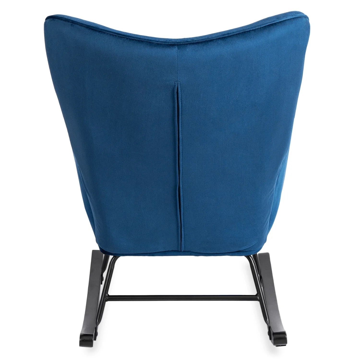 Elite ELIS Navy Blue Velvet Rocking Chair