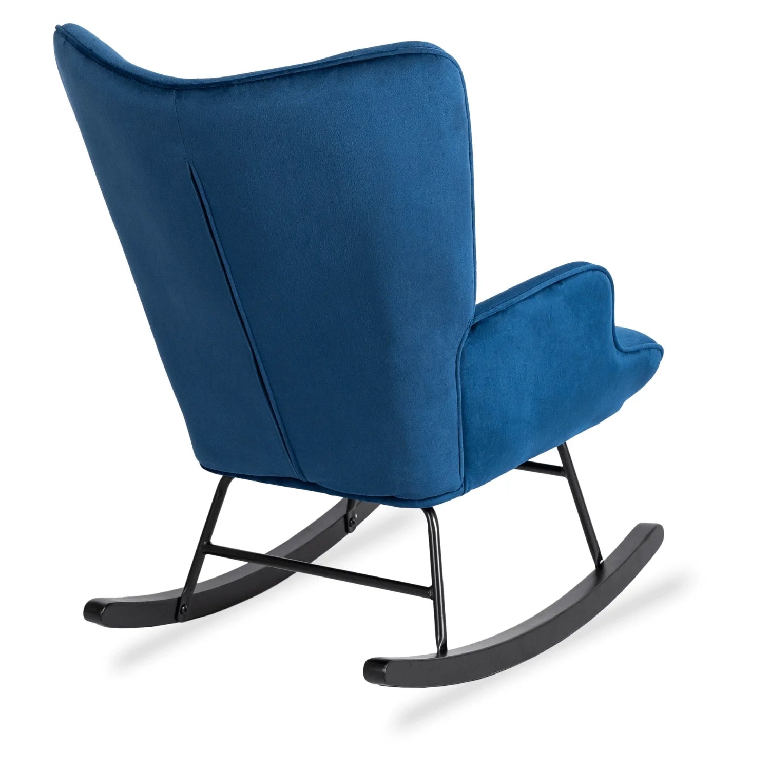 Elite ELIS Navy Blue Velvet Rocking Chair