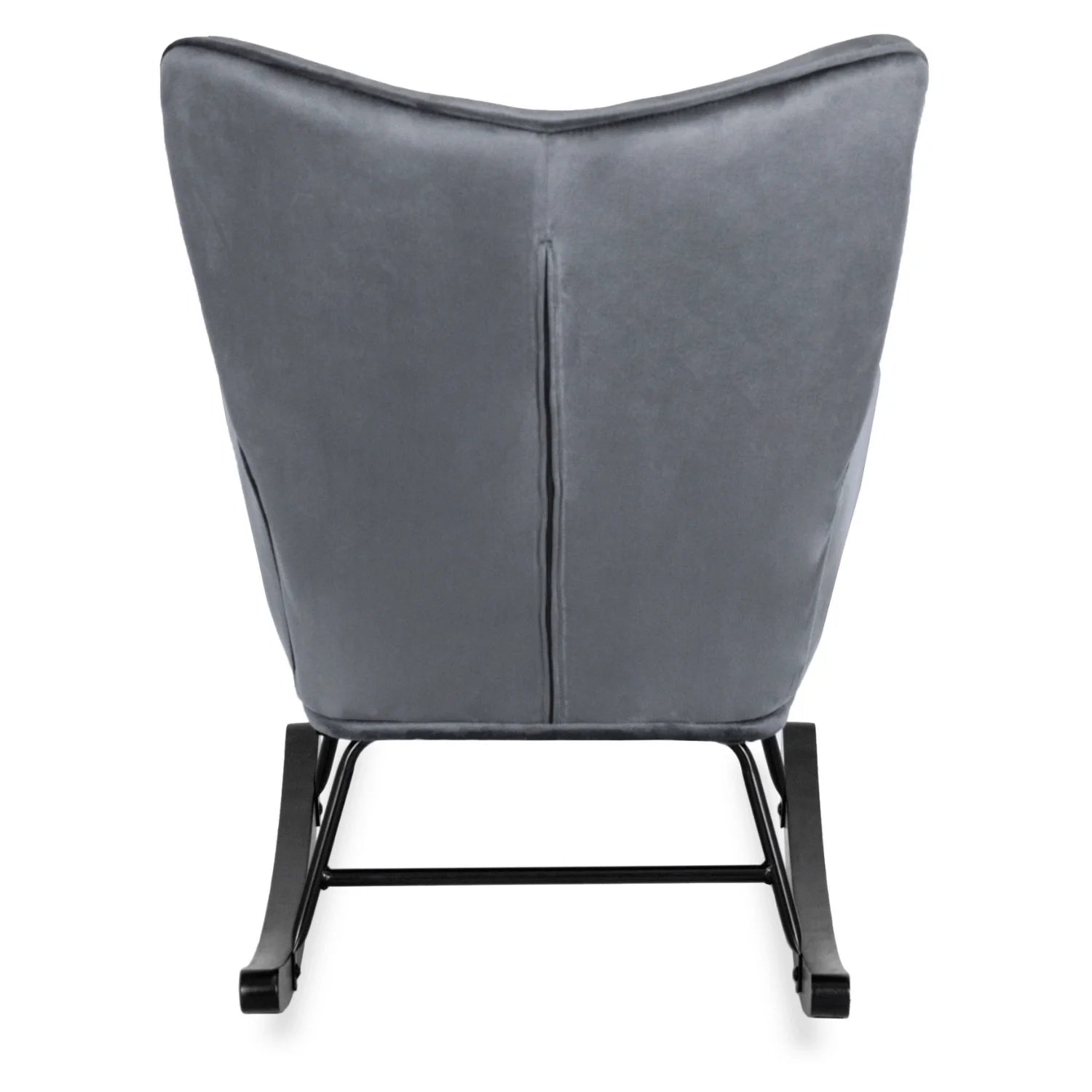 Elite ELIS Grey Velvet Rocking Chair