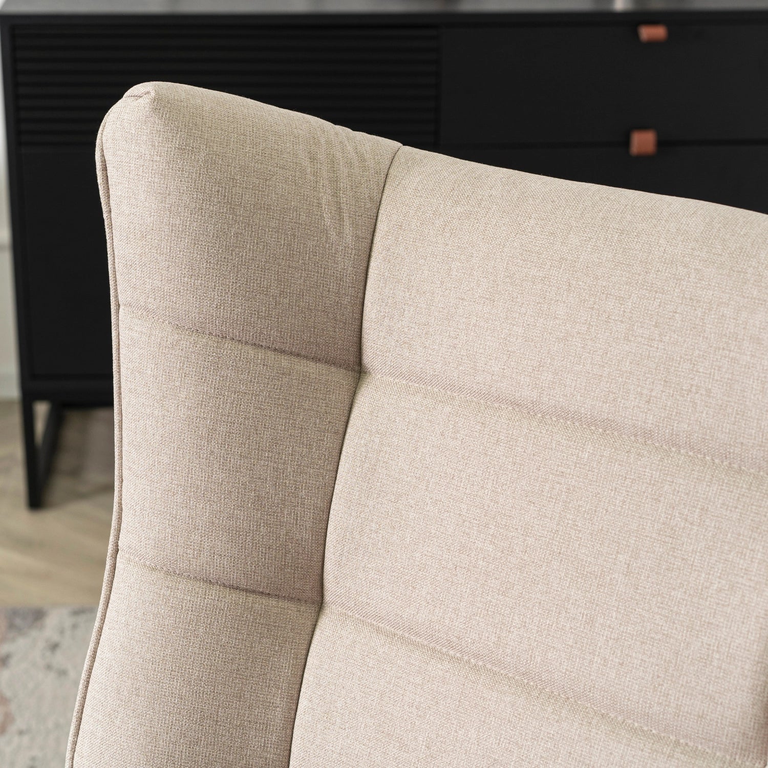 Elite JACKSON Beige Fabric Rocking Chair