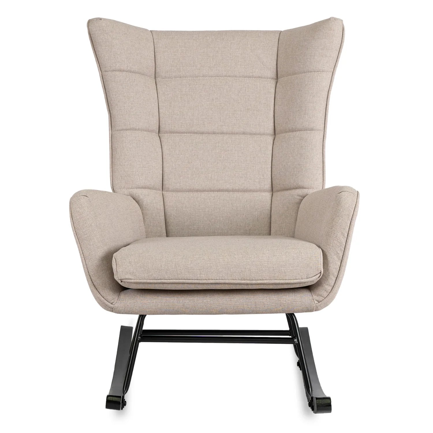 Elite JACKSON Beige Fabric Rocking Chair
