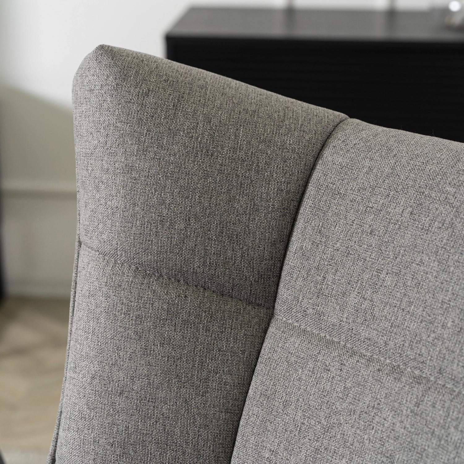 Elite JACKSON Schaukelstuhl aus grauem Stoff