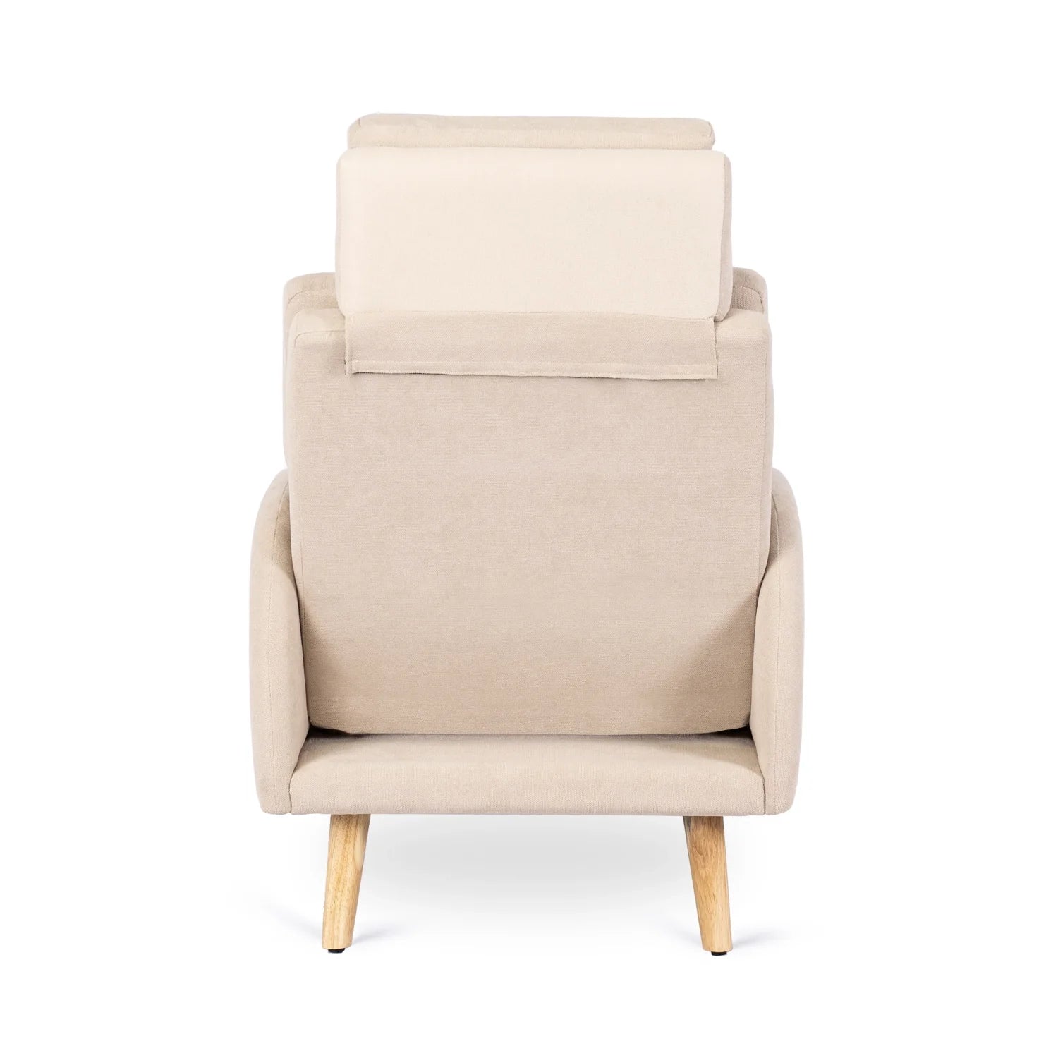 Elite HENRY Beige Recliner Armchair with Footrest