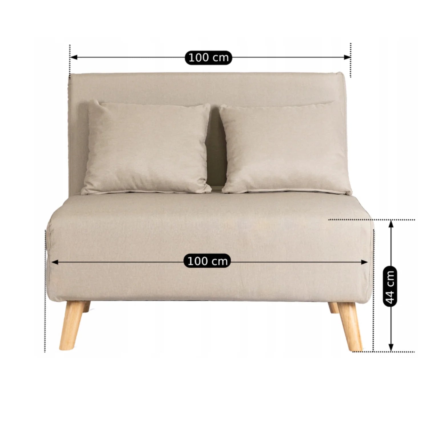 Elite MARRY 2 Beige Armchair Bed