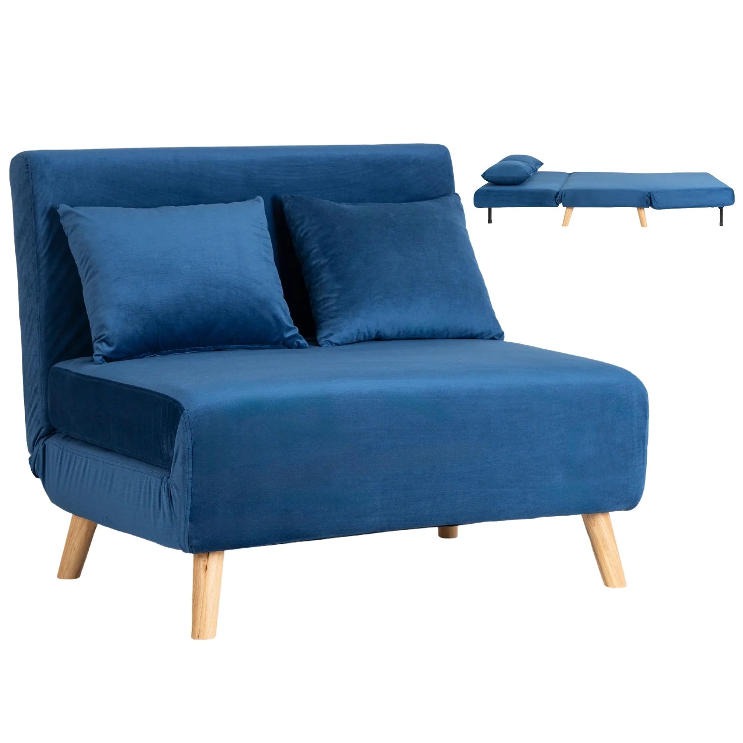 Elite MARRY 2 Navy Blue Armchair Bed