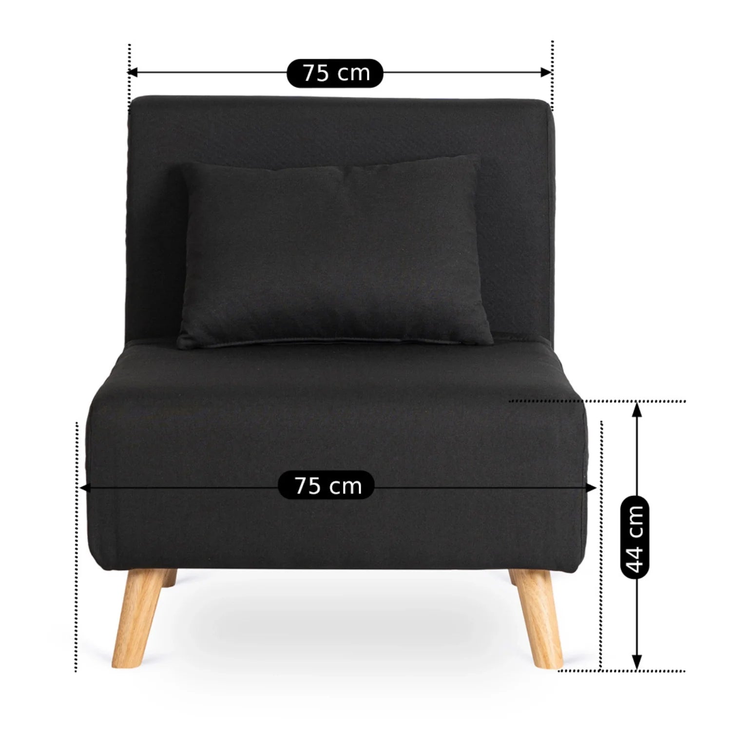 Elite MARRY Black Armchair