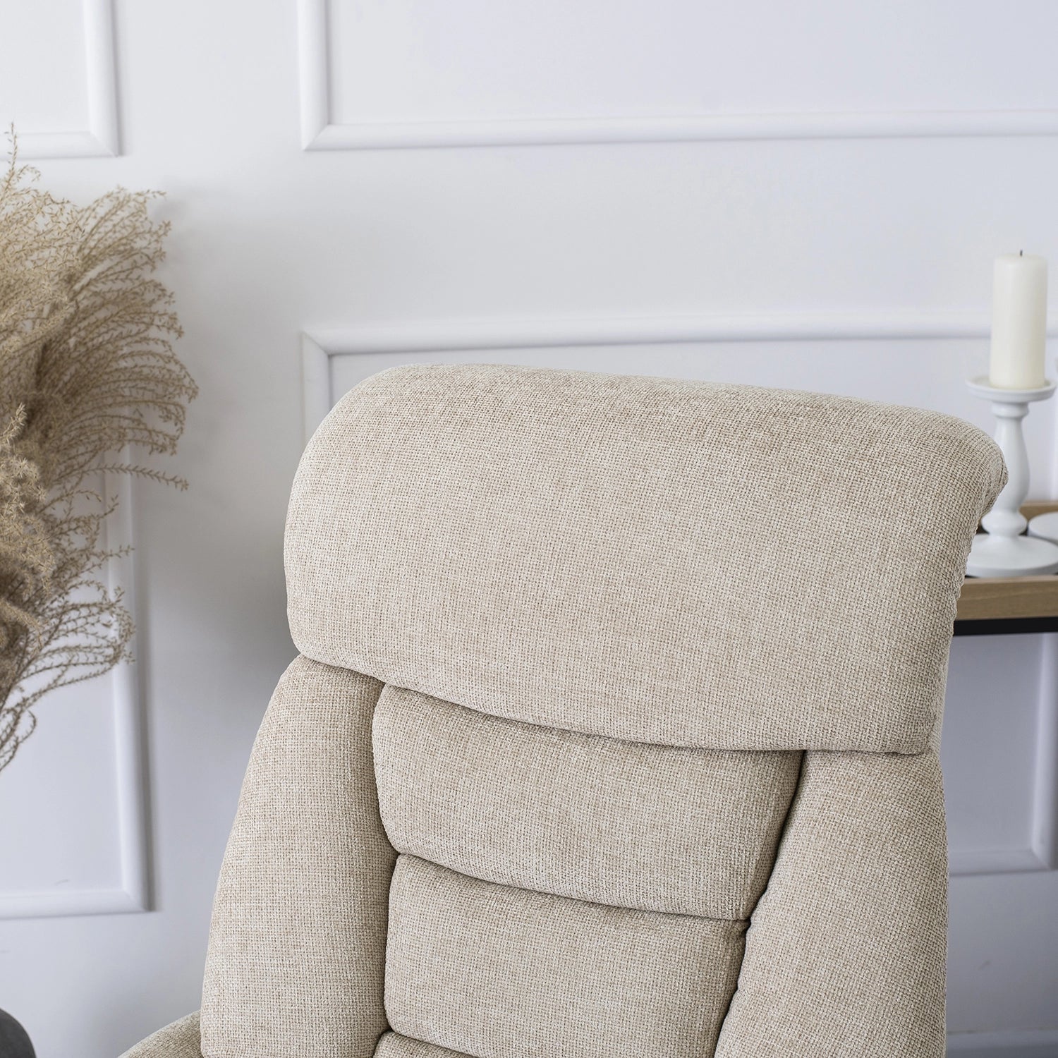 Elite NORDI Beige Recliner Armchair