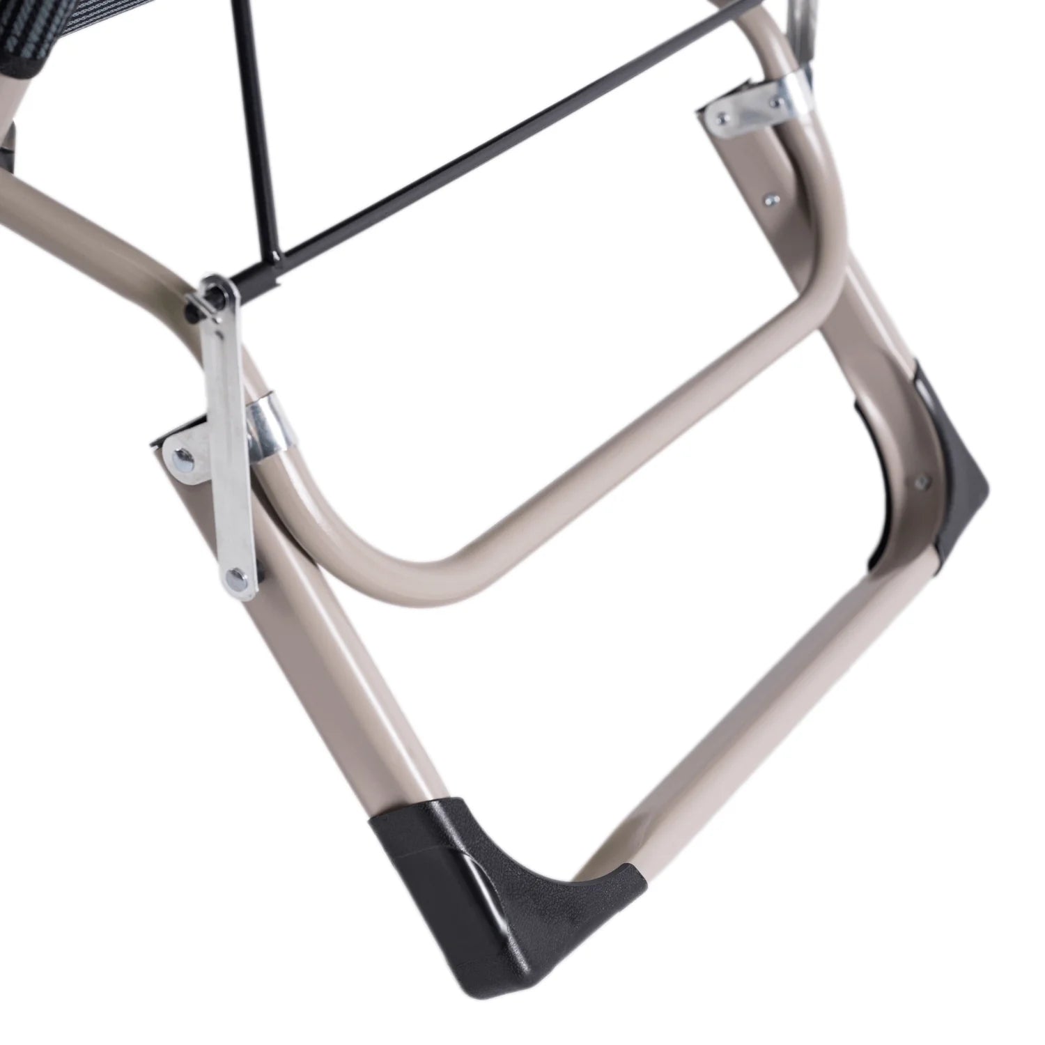 Elite EDISON Gartenliege Grau - Verstellbare Liege mit Fußstütze