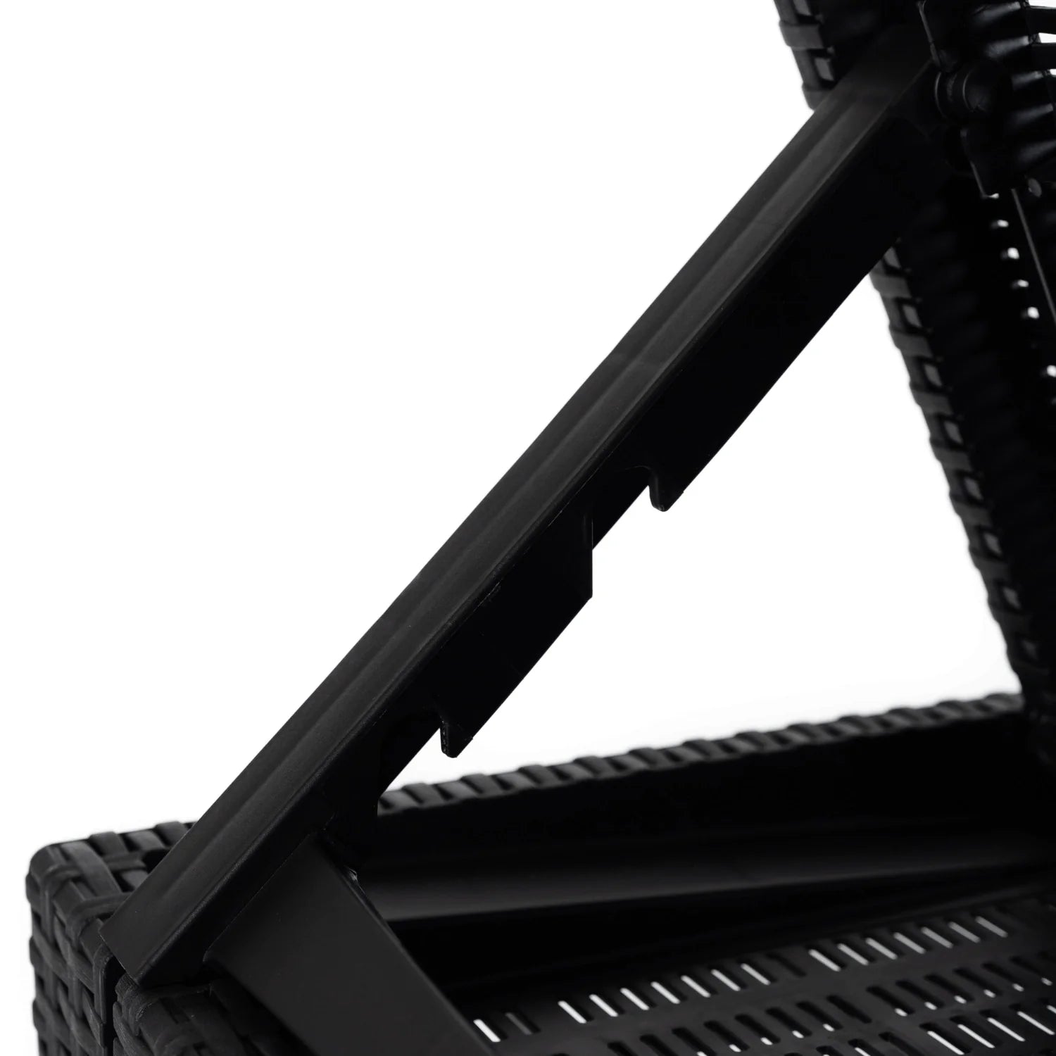 Elite LUIZJANA Outdoor-Liegestuhl – Schwarzes Technorattan