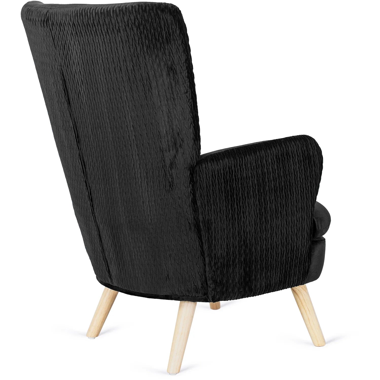 Elite SANTOS Sessel aus schwarzem Samt