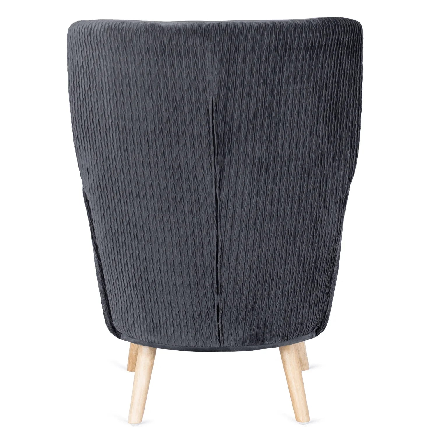 Elite SANTOS Grey Velvet Armchair
