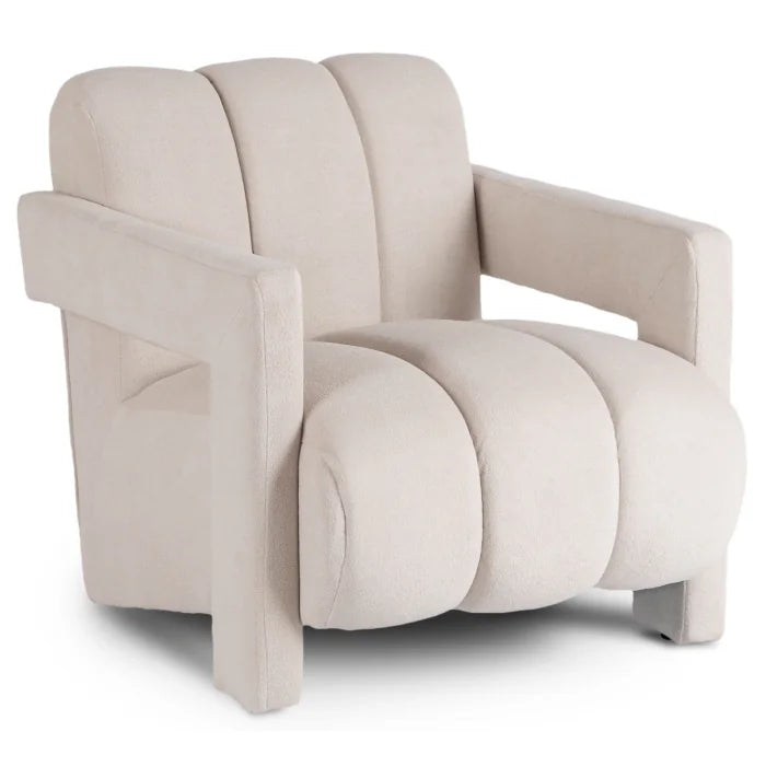 Elite BENDER Lounge Armchair for Living Room- Cream Modern