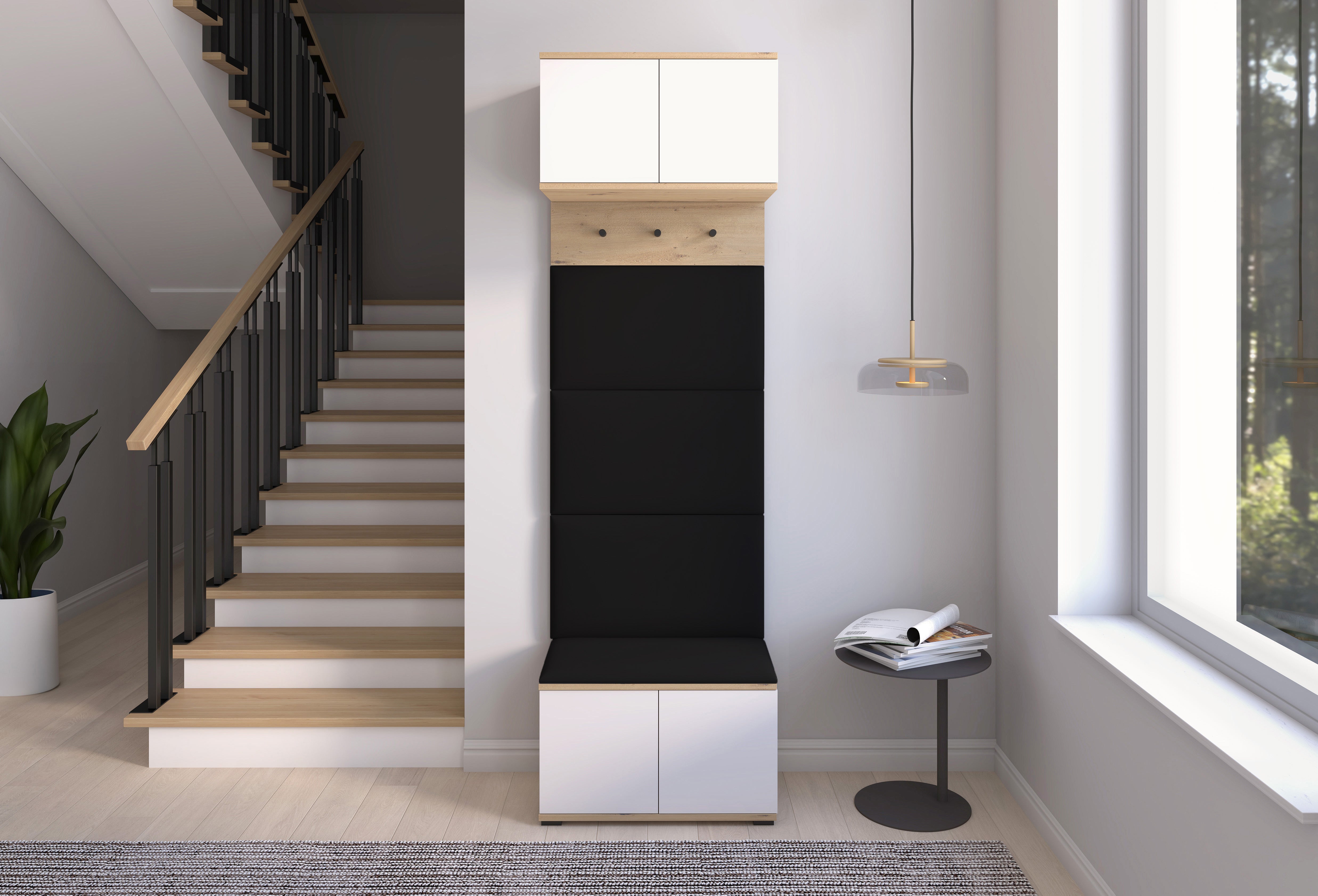 PK Sevilla 5 Hallway Wardrobe - Upholstered Panels in Various Colours