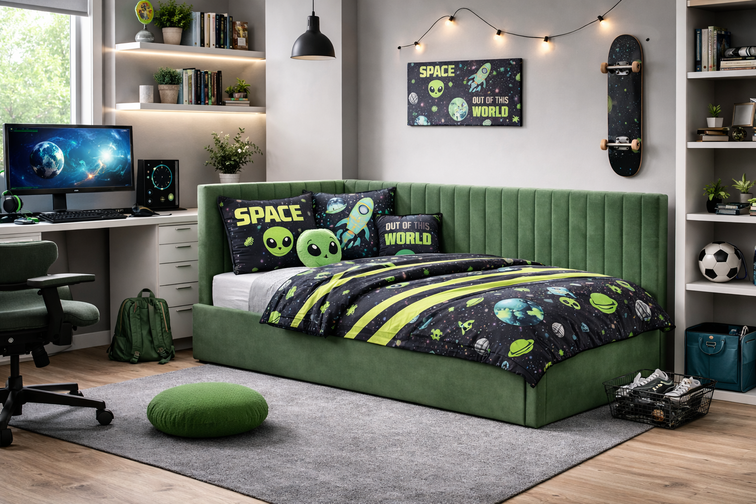 KIKO Polsterbett – 90 × 200 / 120 × 200 cm – Kinder- & Jugendzimmer