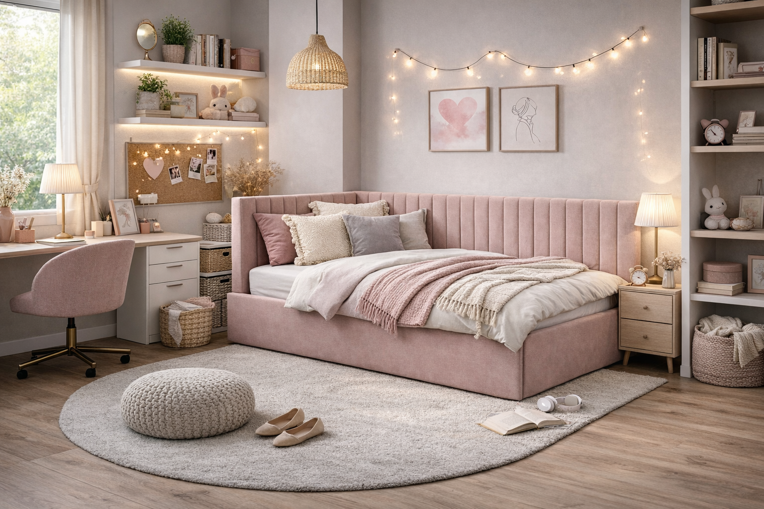 KIKO Polsterbett – 90 × 200 / 120 × 200 cm – Kinder- & Jugendzimmer