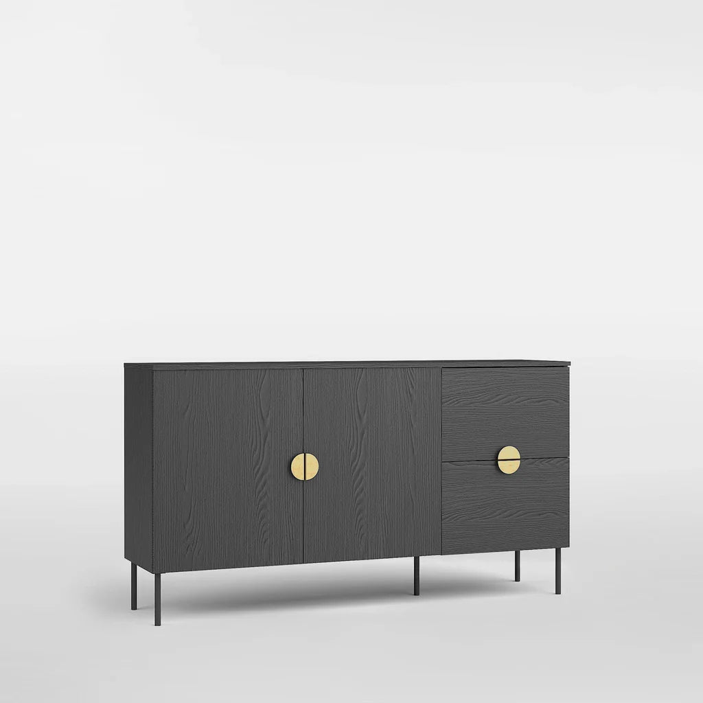 MO Mond Black Chest of Drawers