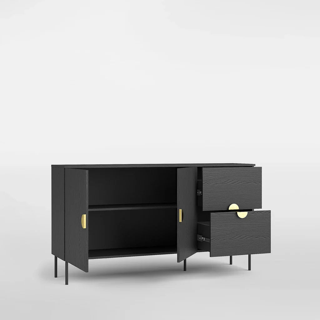MO Mond Black Chest of Drawers