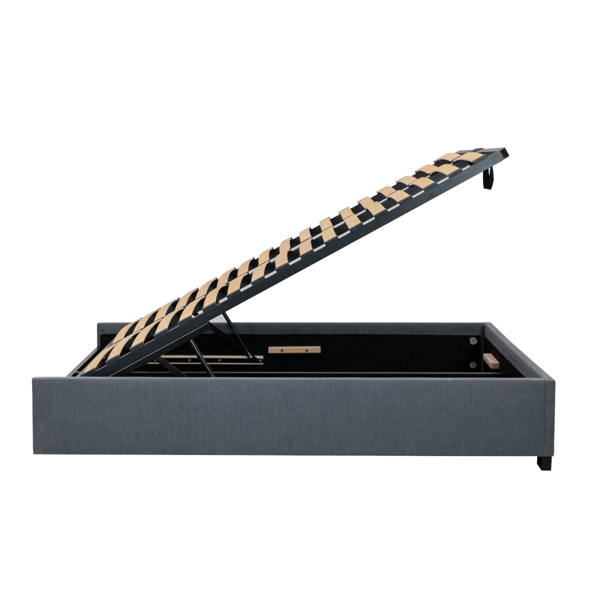 SLEEP VARIA Freestanding Upholstered Bed Frame with Storage – Various Colours