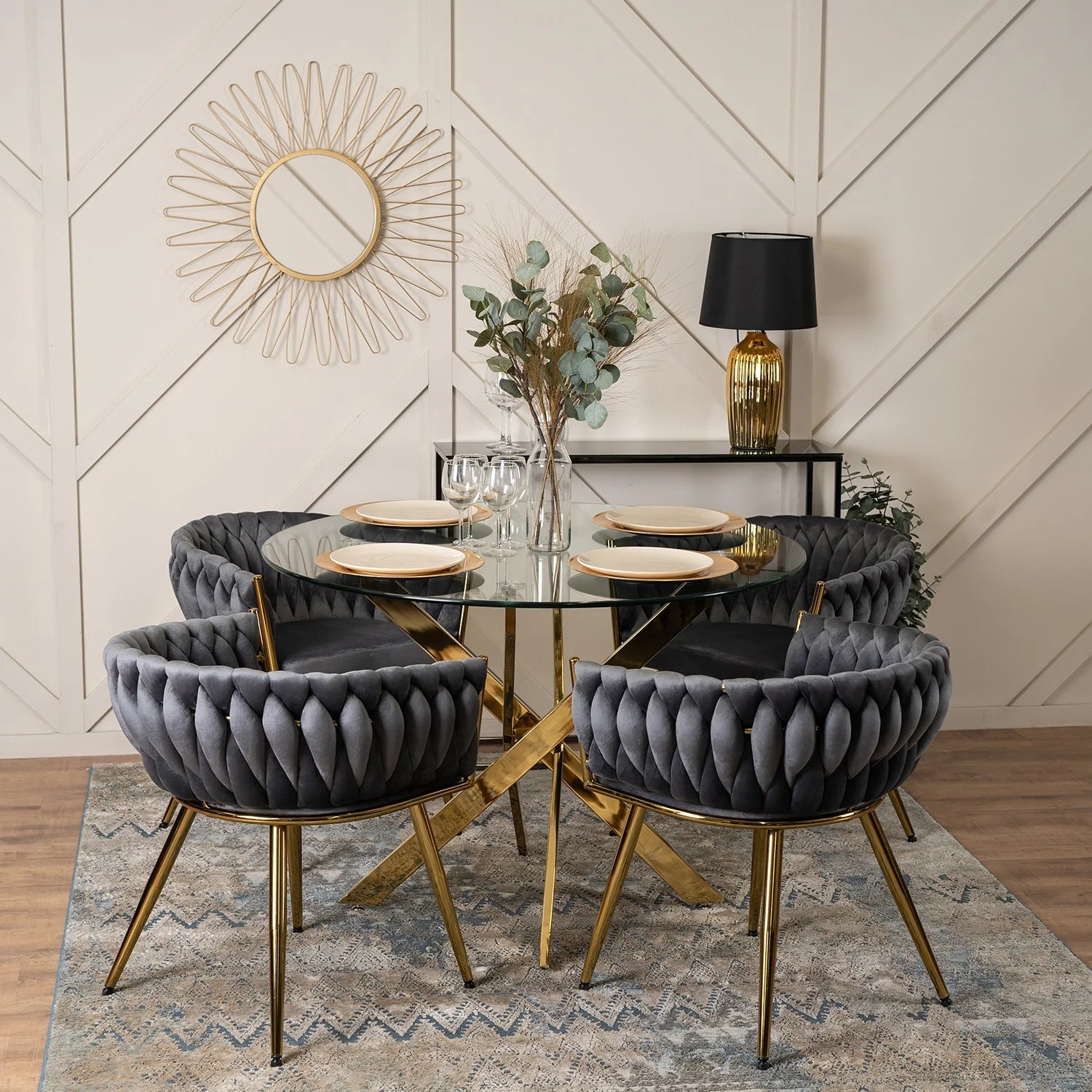 Elite CAPRI Grey Velour Chair – Luxury & Comfort in One Design