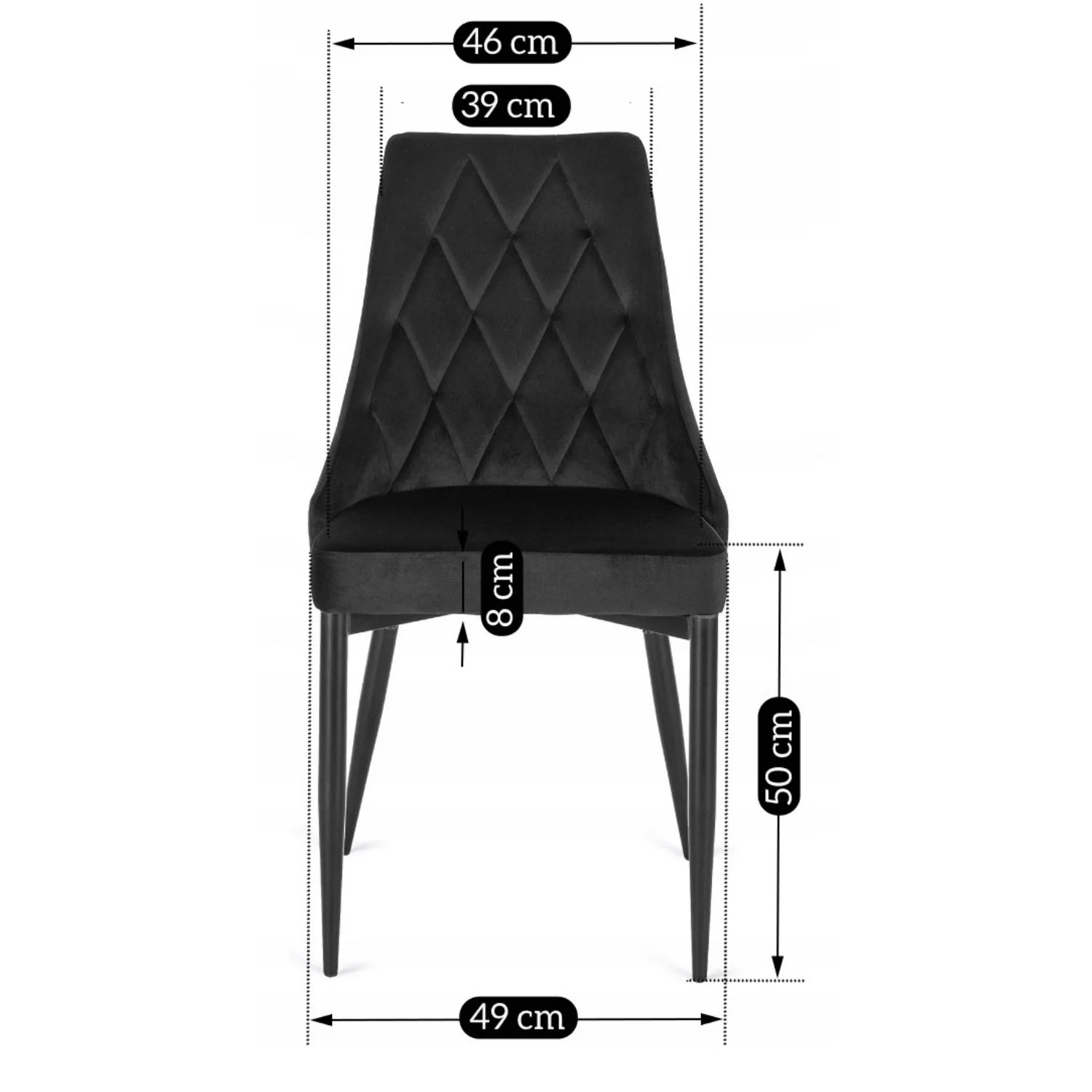 Elite CORK Black Velvet Chair – A Statement of Elegance & Comfort