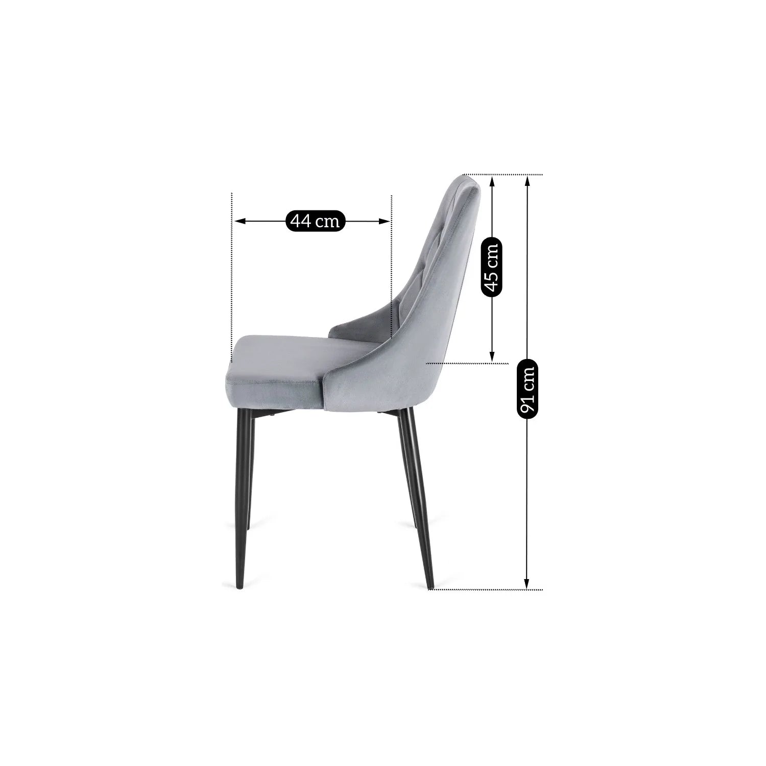 Elite CORK Gray Velvet Chair – Elegance & Comfort in One Design