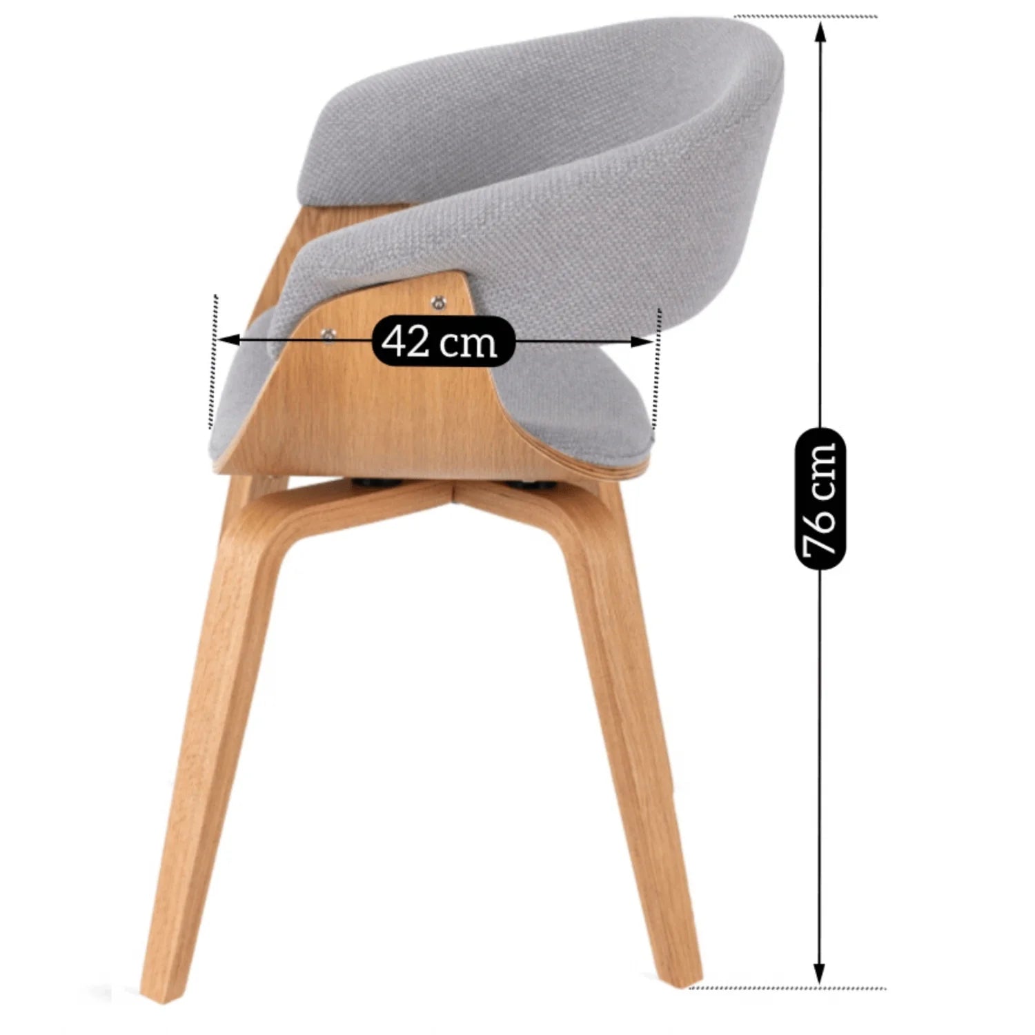 Elite GARY 2 Grey/Golden Oak Chair – A Perfect Blend of Style & Comfort