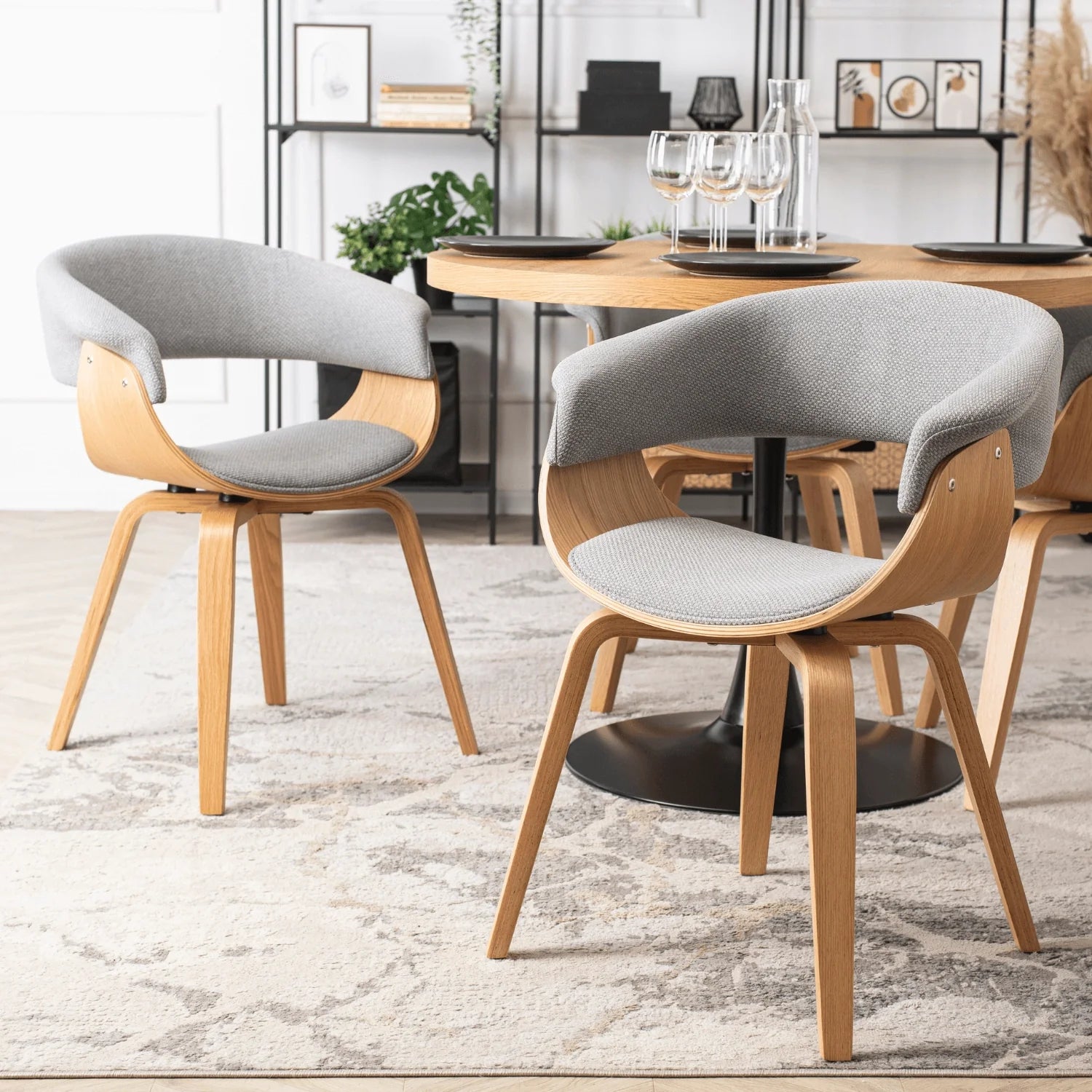 Elite GARY 2 Grey/Golden Oak Chair – A Perfect Blend of Style & Comfort