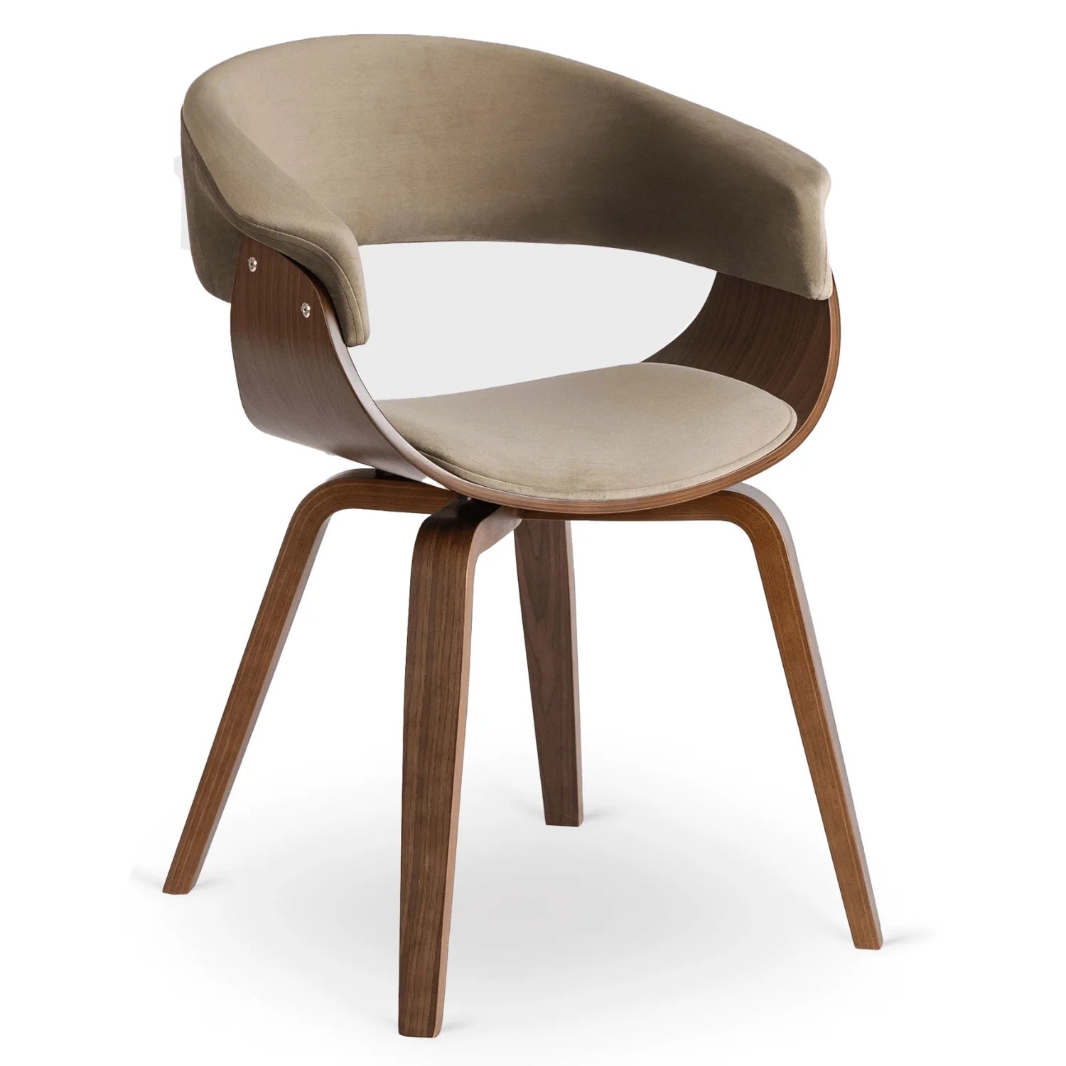 Elite GARY Beige/Walnut Chair – A Timeless Fusion of Comfort & Elegance