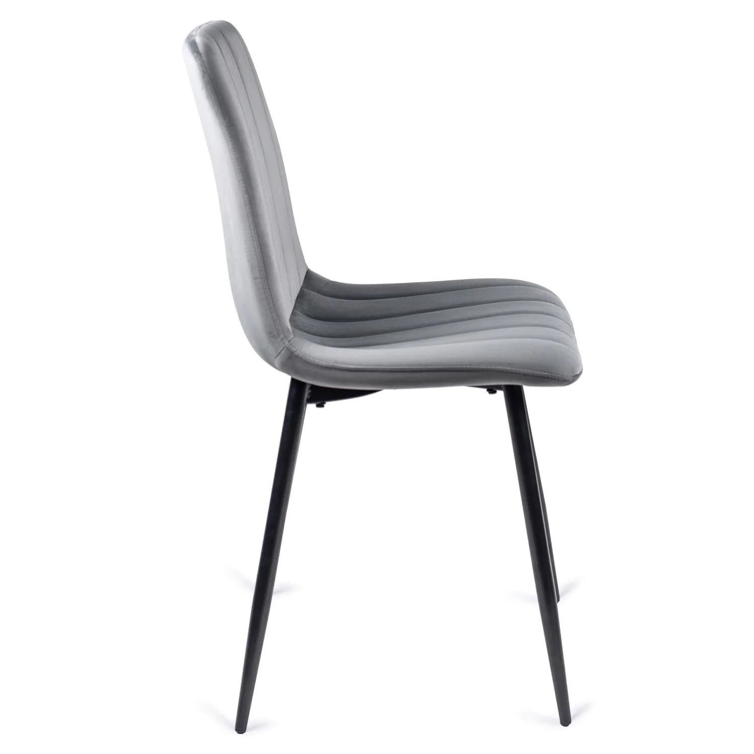 Elite IBIS Grey Velvet Chair – Modern Comfort & Timeless Style
