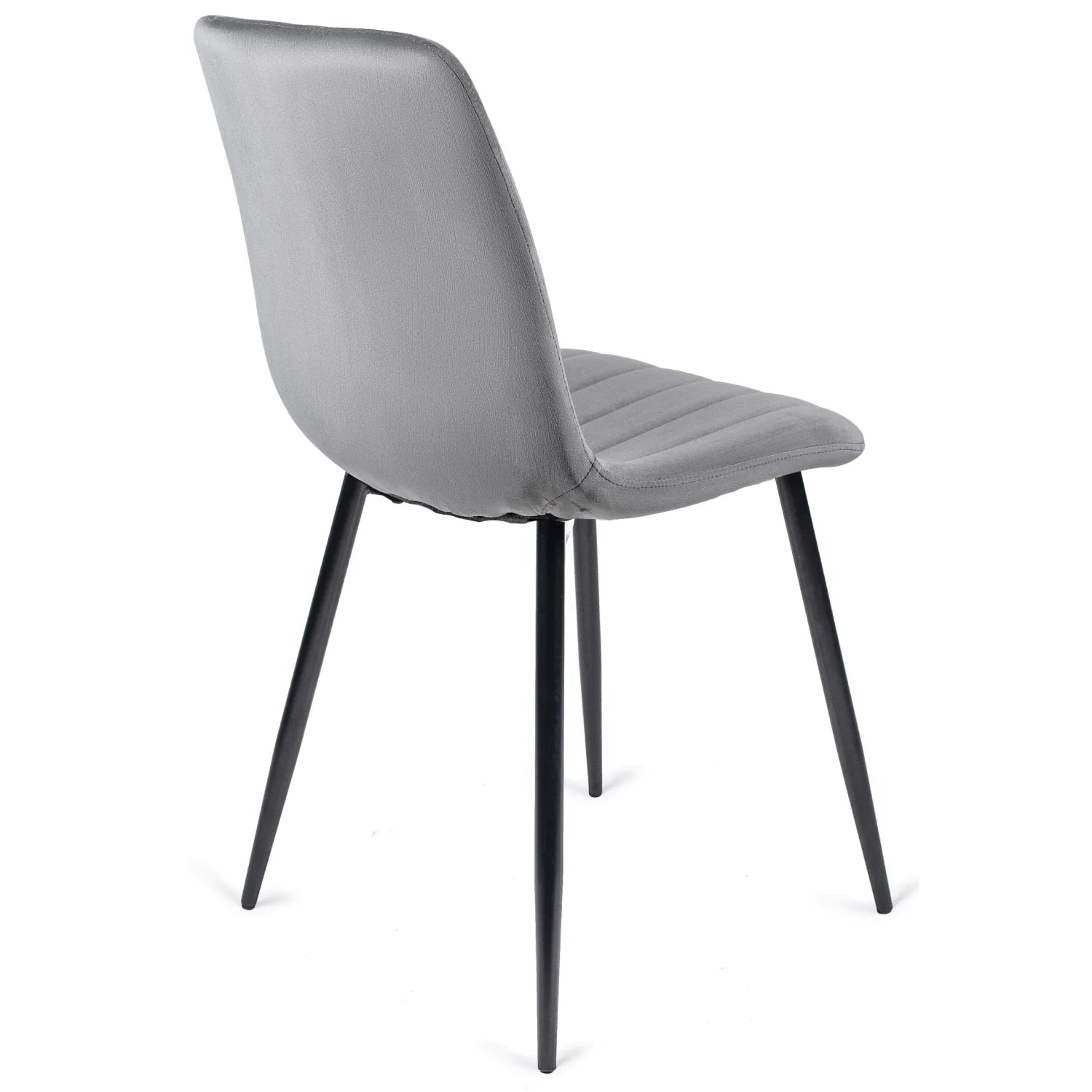 Elite IBIS Grey Velvet Chair – Modern Comfort & Timeless Style