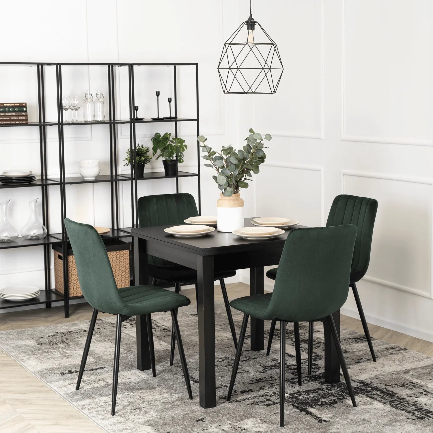 Elite IBIS Green Velvet Chair – Timeless Elegance & Comfort