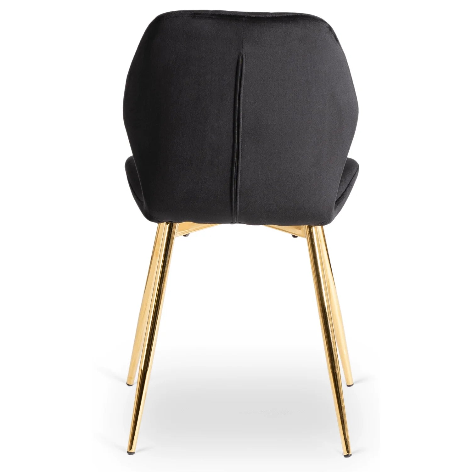 Elite IRYS Black Velour Chair with Gold Legs – A Statement of Elegance