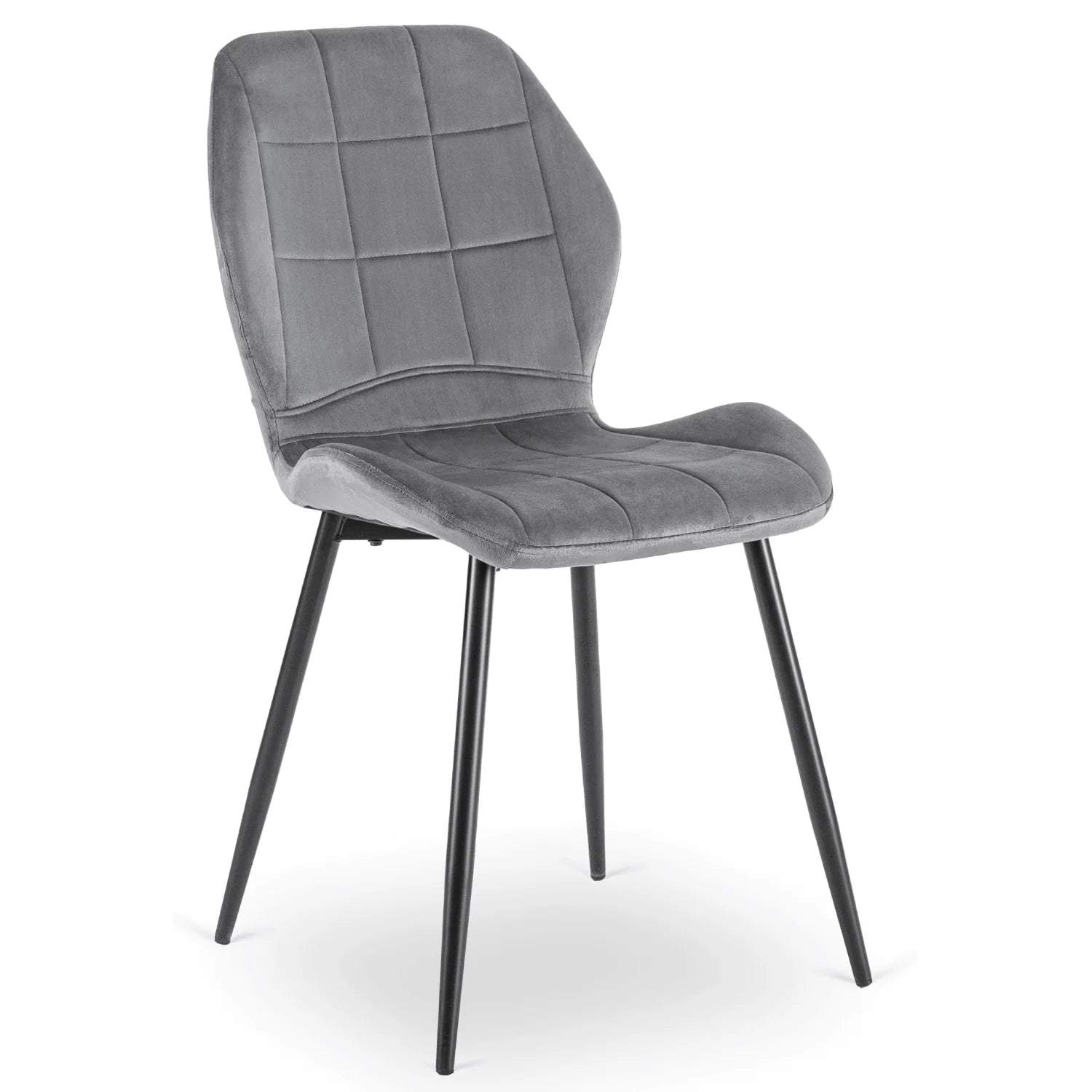 Elite IRYS Gray Velour Chair – Modern Comfort & Elegance