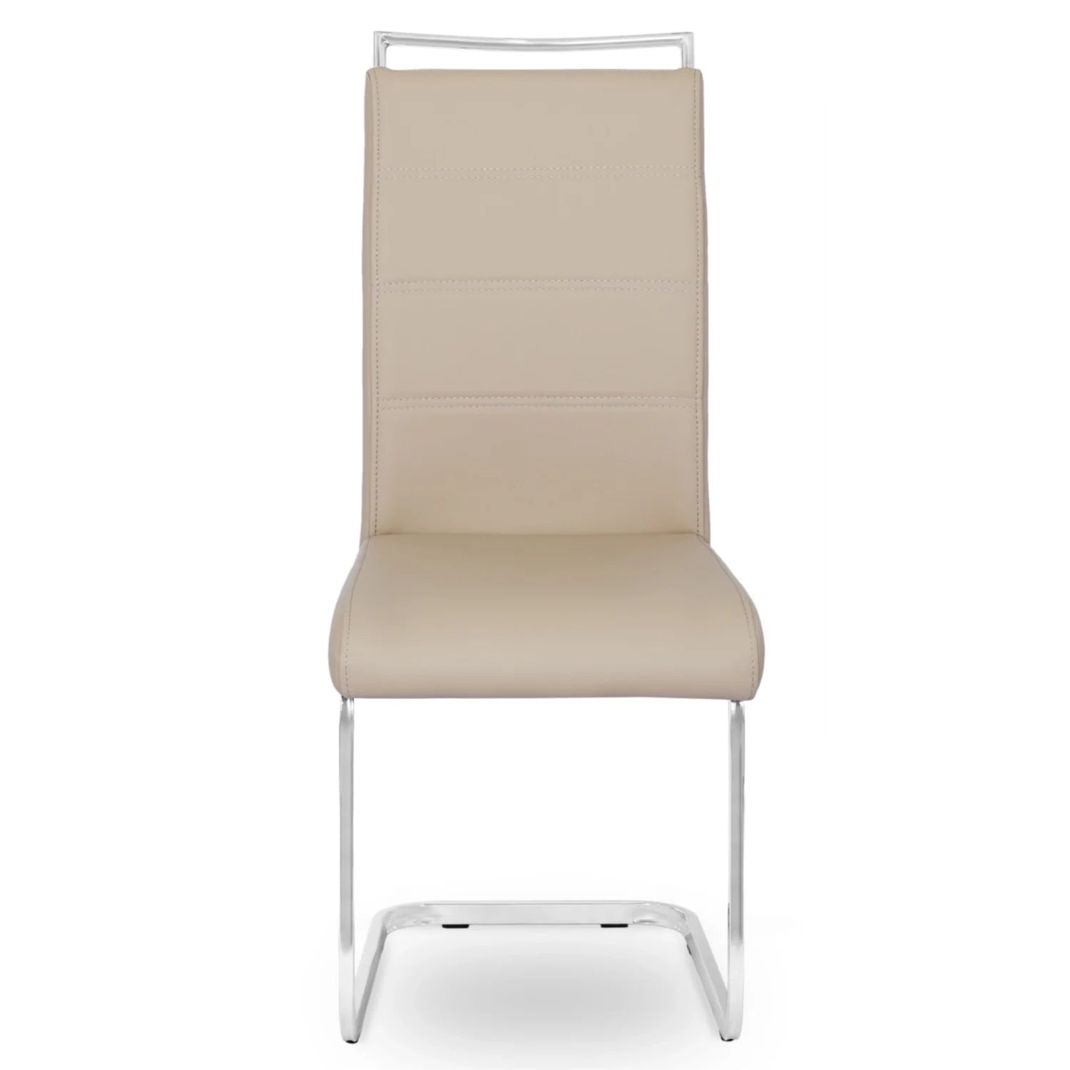 Elite LOCA Beige Eco-Leather Chair – Elegant Comfort for Modern Interiors
