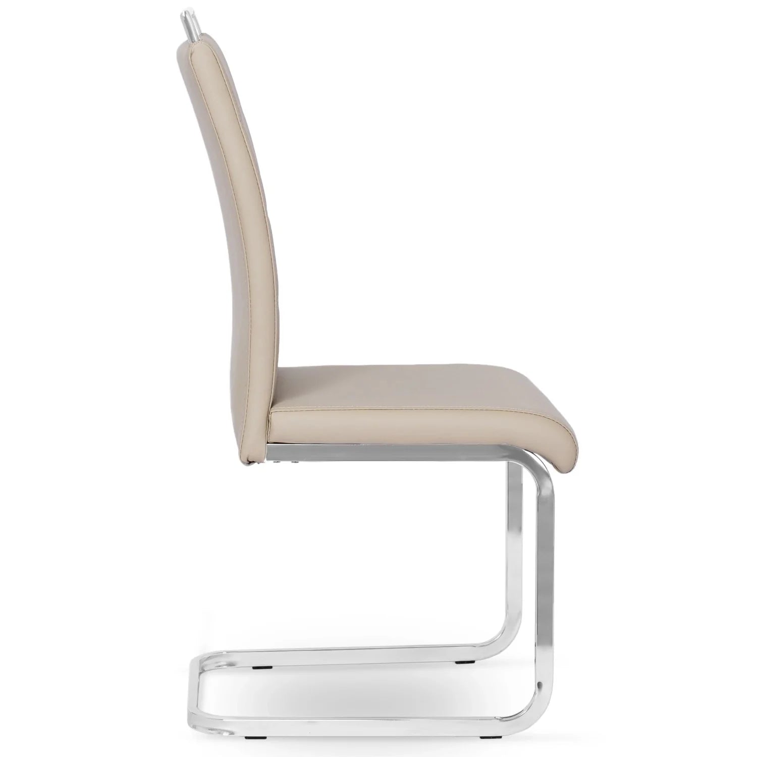 Elite LOCA Beige Eco-Leather Chair – Elegant Comfort for Modern Interiors
