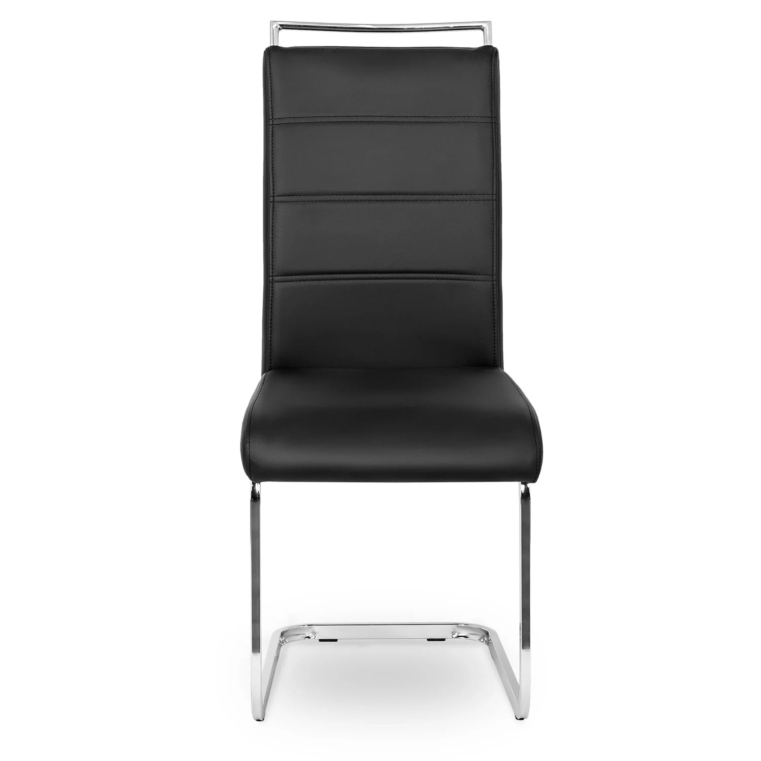 Elite LOCA Stuhl aus schwarzem Ökoleder – Moderne Eleganz und Komfort