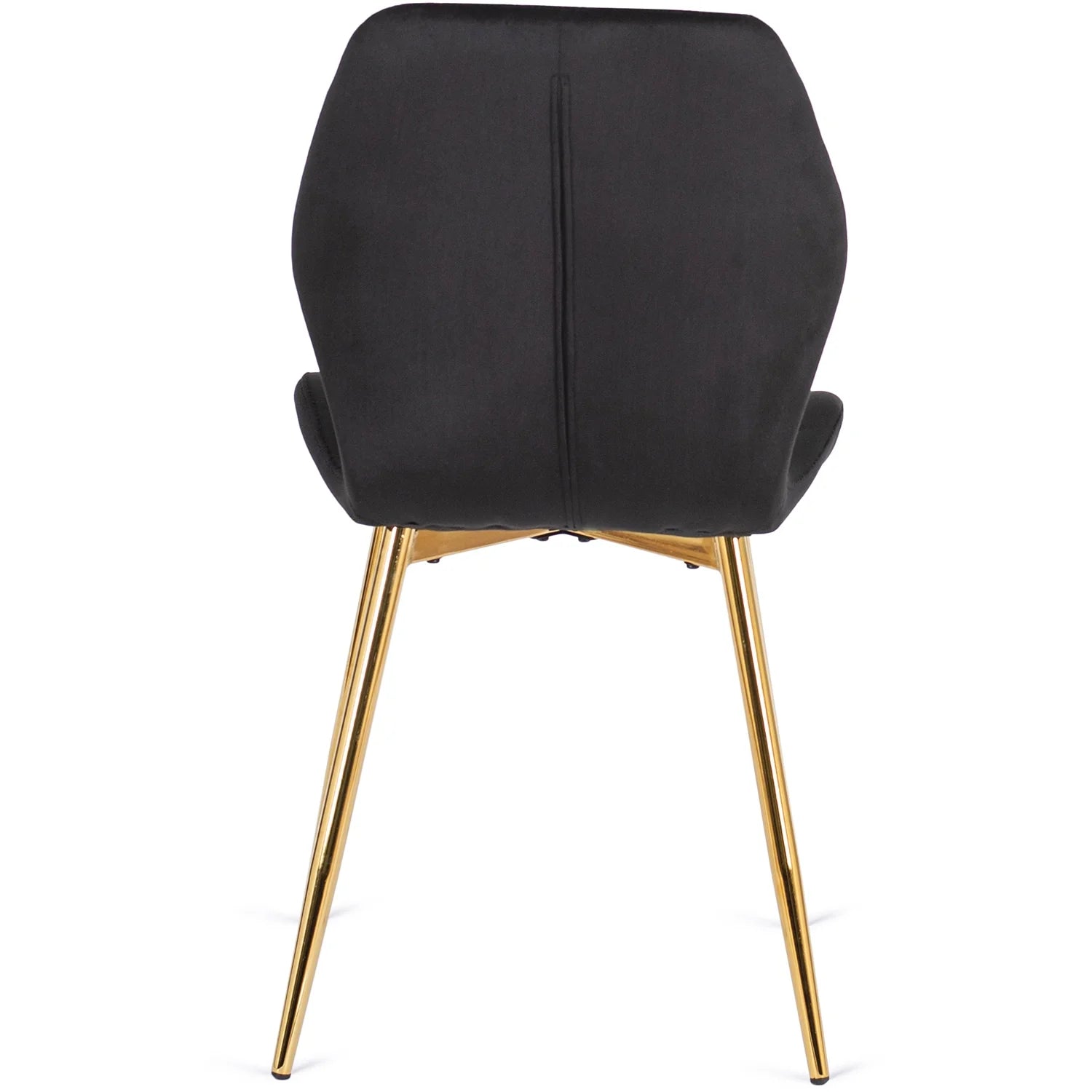Elite LUCKY Black Velvet Chair with Gold Legs – A Touch of Luxury