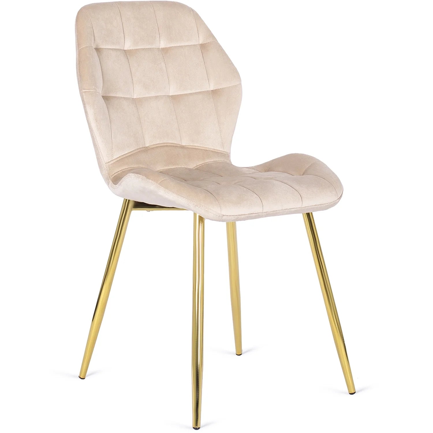 Elite LUCKY Cream Velvet Chair – Elegant Luxury for Your Space