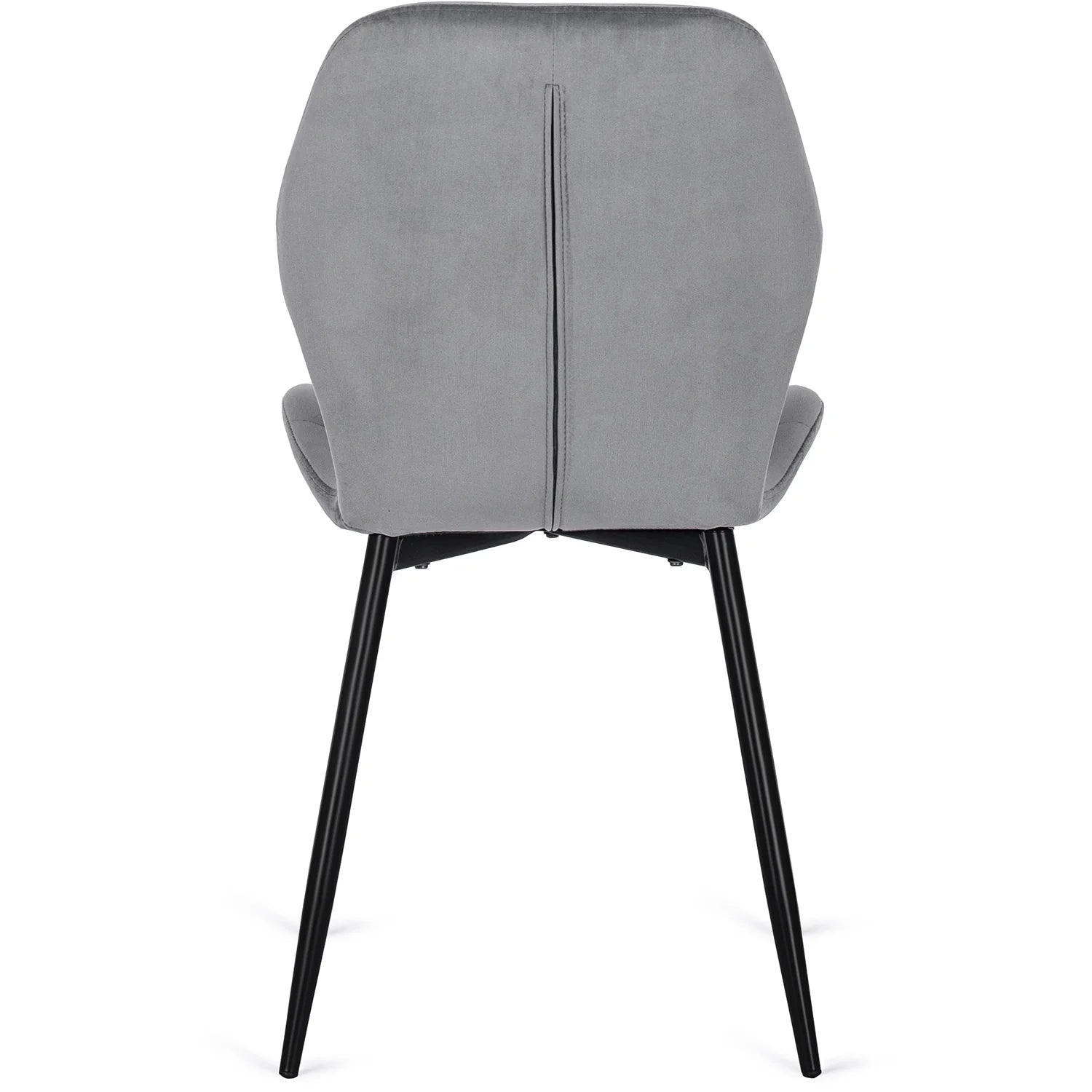 Elite LUCKY Gray Velvet Chair – Modern Comfort with a Luxurious Touch